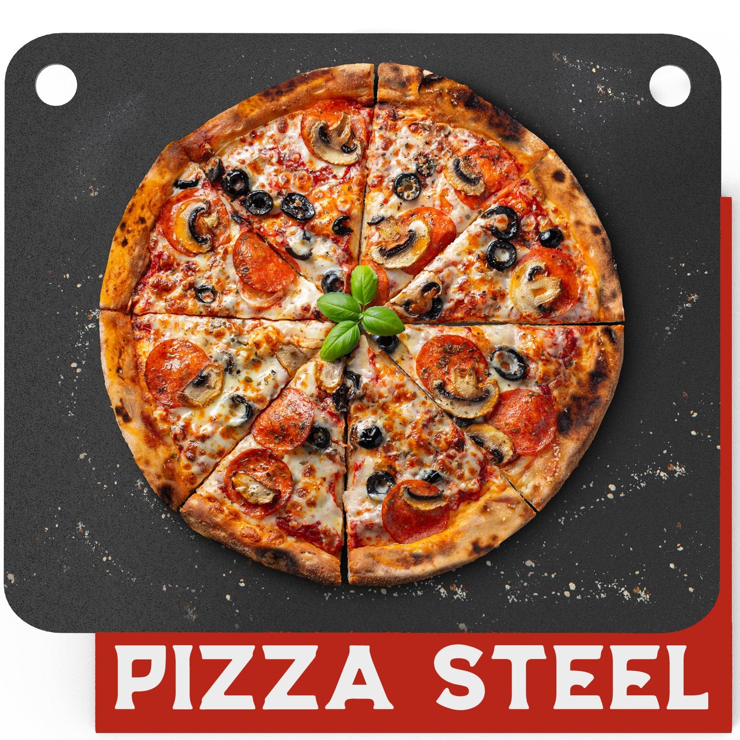 Primica Pizza Steel XL for Oven & Grill,16"x13.4", The Ultimate Crust Game Changer, Perfect for Oven Baked Pizza with higher Conductivity, Premium Baking Alternative to Pan and Stone