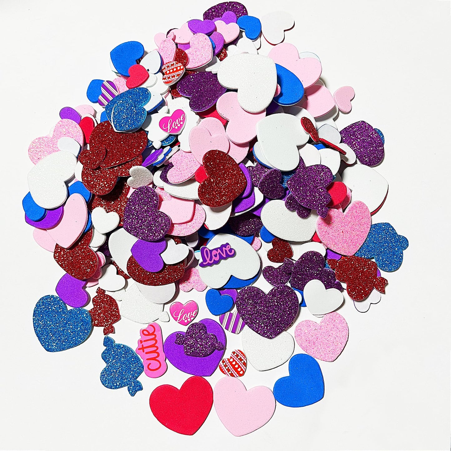 Valentines Crafts for Kids 21 Packs Valentine's Day Diy Picture Frame Craft Kits for Kids, Toddler Arts and Crafts with 800 Pcs Heart Foam Shapes Stickers for Kids Classroom Game Activities Decoration