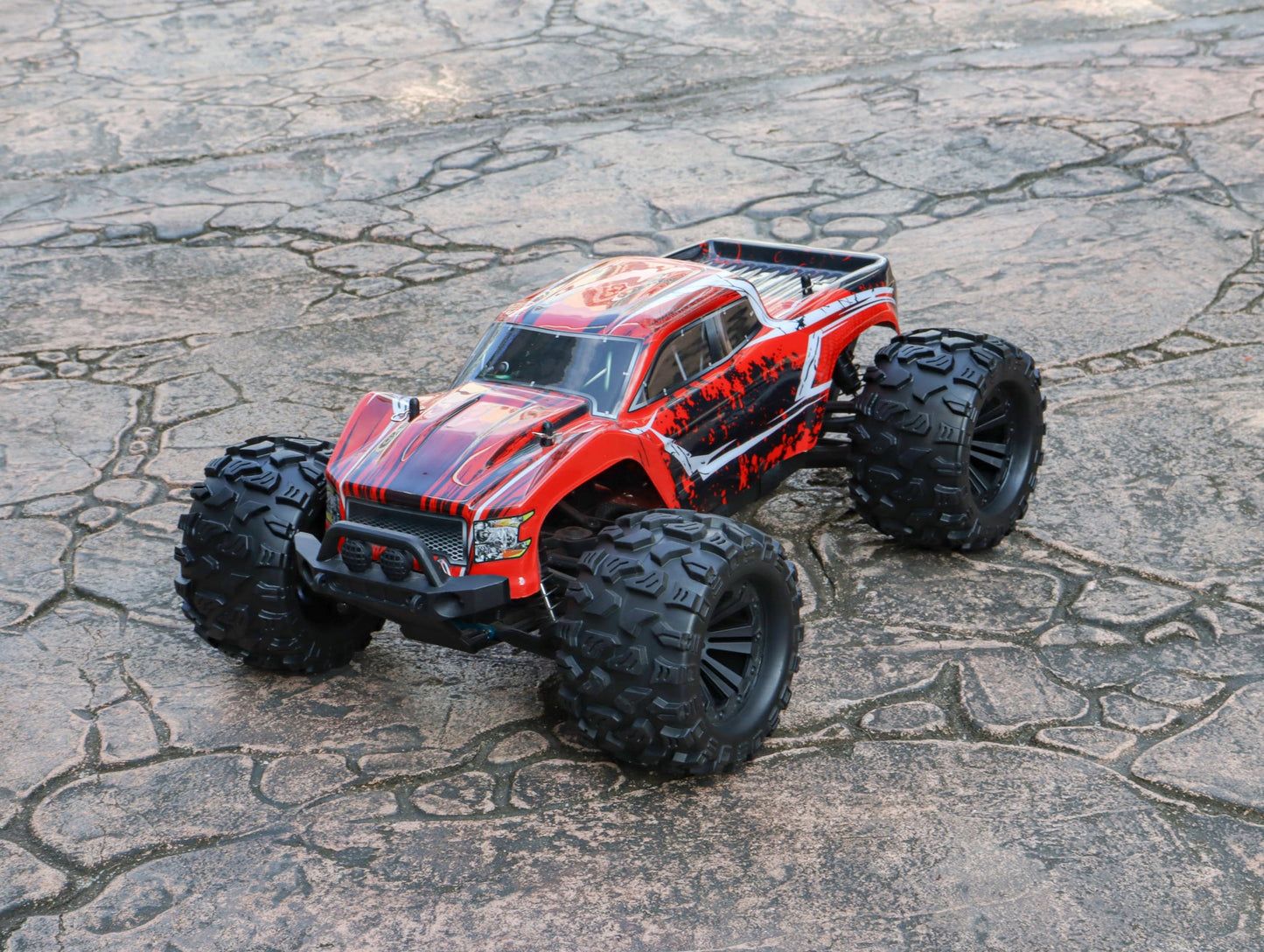 RC Station 12mm Hex RC Wheels and Tires 1/10 Scale 2.8 RC Truck Tires Wheels for Traxxas Rustler Stampede Hoss 2wd 4x4 vxl Tires Wheels Arrma Tires Wheels Redcat Volcano Tires Preglued