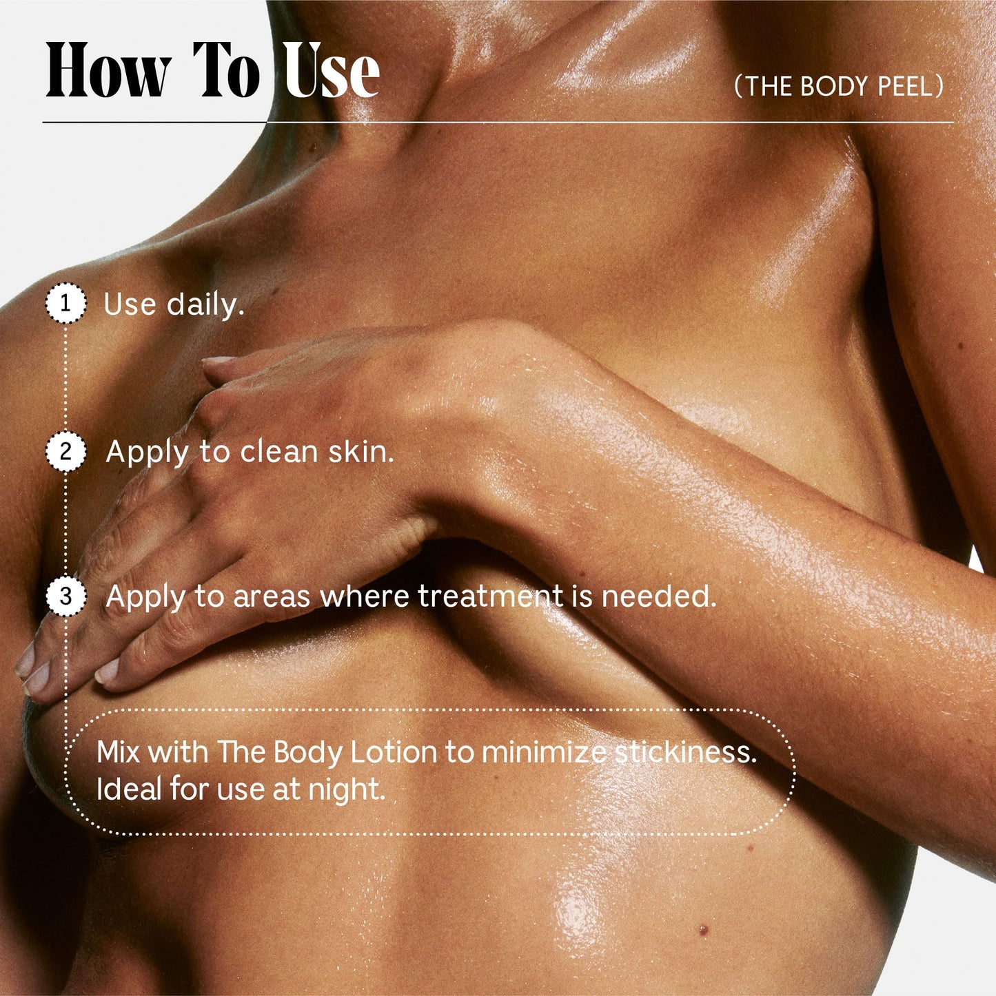 Nécessaire The Body Peel. Resurfacing Serum for KP, Ingrowns, Strawberry Skin and Discoloration. 10% AHA, 1% BHA, 1% PHA, Peeling Peptide. Dermatologist-Tested. Hypoallergenic. Non-Comedogenic. 150ml