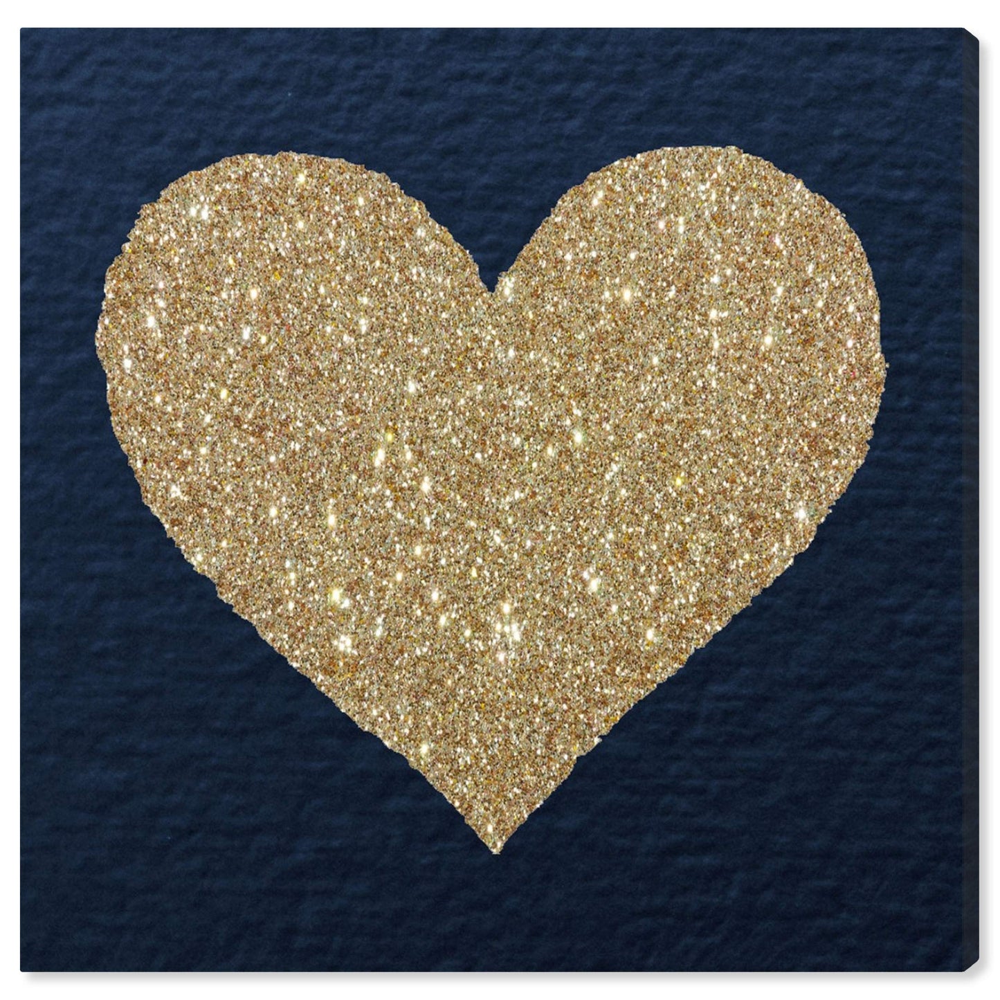 The Oliver Gal Artist Co. Fashion and Glam Wall Art Canvas Prints 'Ever After Sparkle' Home Décor, 20" x 20", Gold, Blue