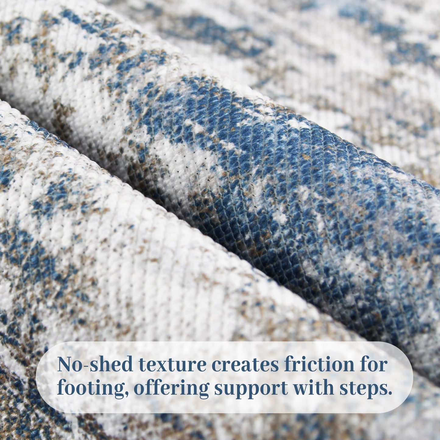TTelephant Washable Carpet Runners for Hallway 12ft-Non Slip Floor Runners for Dogs, Abstract Hallway Runner Rug with ‌Silicone Backing, Stain Resistant Rug for Indoor High Traffic,2.6x12,Multi