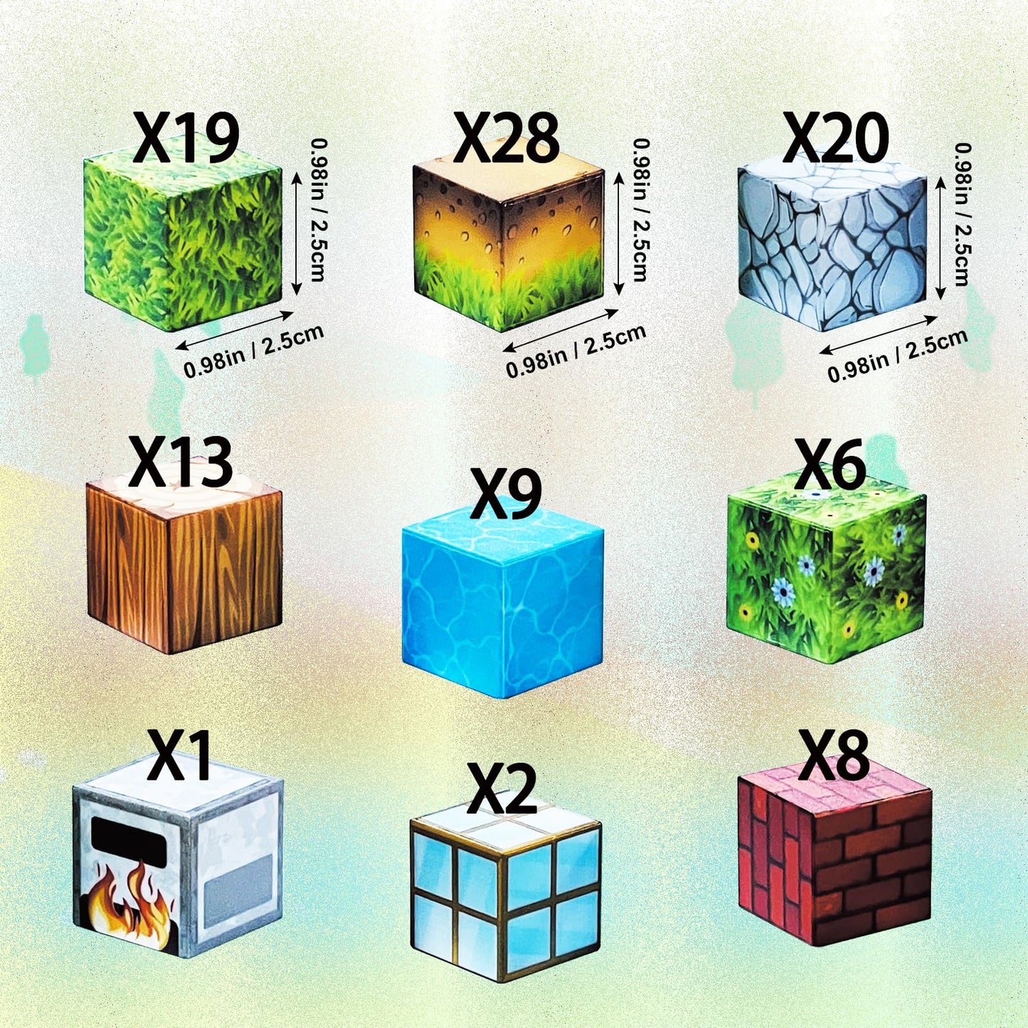 Magnetic Blocks-Build Mine Magnet World Sets,106Pcs Magnetic Tiles for Boys Girls Age 3-5 4-8 ,2.5CM Montessori Sensory Fidget Cubes Construction Toys for Kids 5-7,Kids Games Gift for 6-12 Years Old