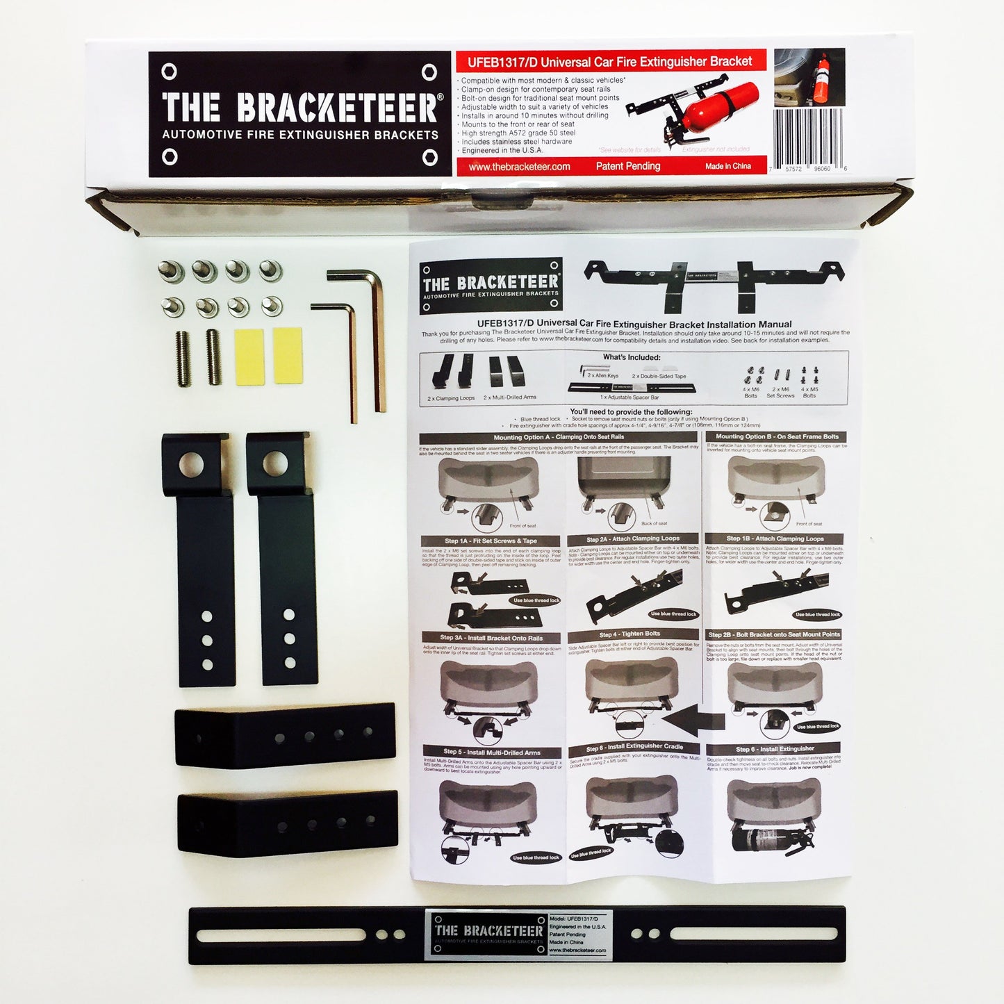Car Fire Extinguisher Bracket | Fits Most Vehicles