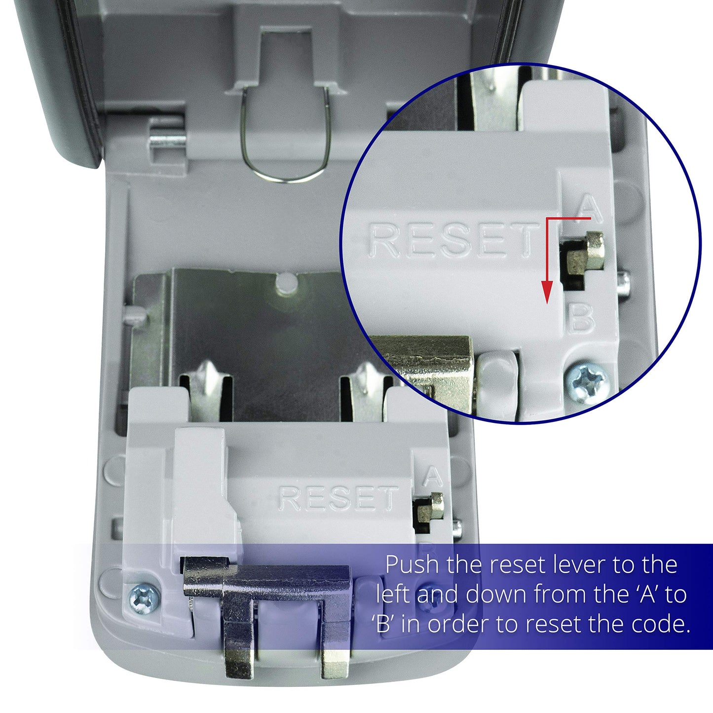 Key Lock Box for Outside - Realtor Lockbox for House Keys Outdoor - Combination Key Hiders to Hide a Key Safe Storage