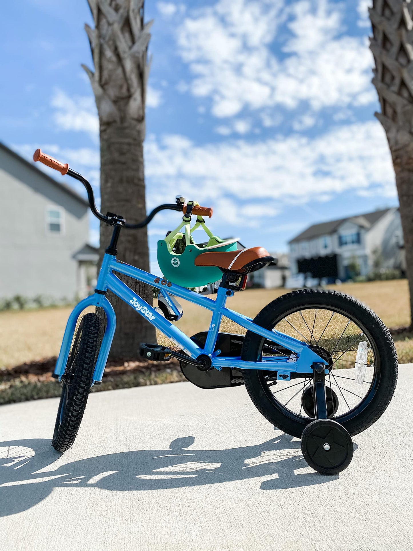 JOYSTAR 16 Inch Kids Bike for 4-7 Ages with Training Wheels Coaster Braking Ride-On Boys Bicycle 4 5 6 7 Years Children Bikes BMX Style Birthday Gifts Blue