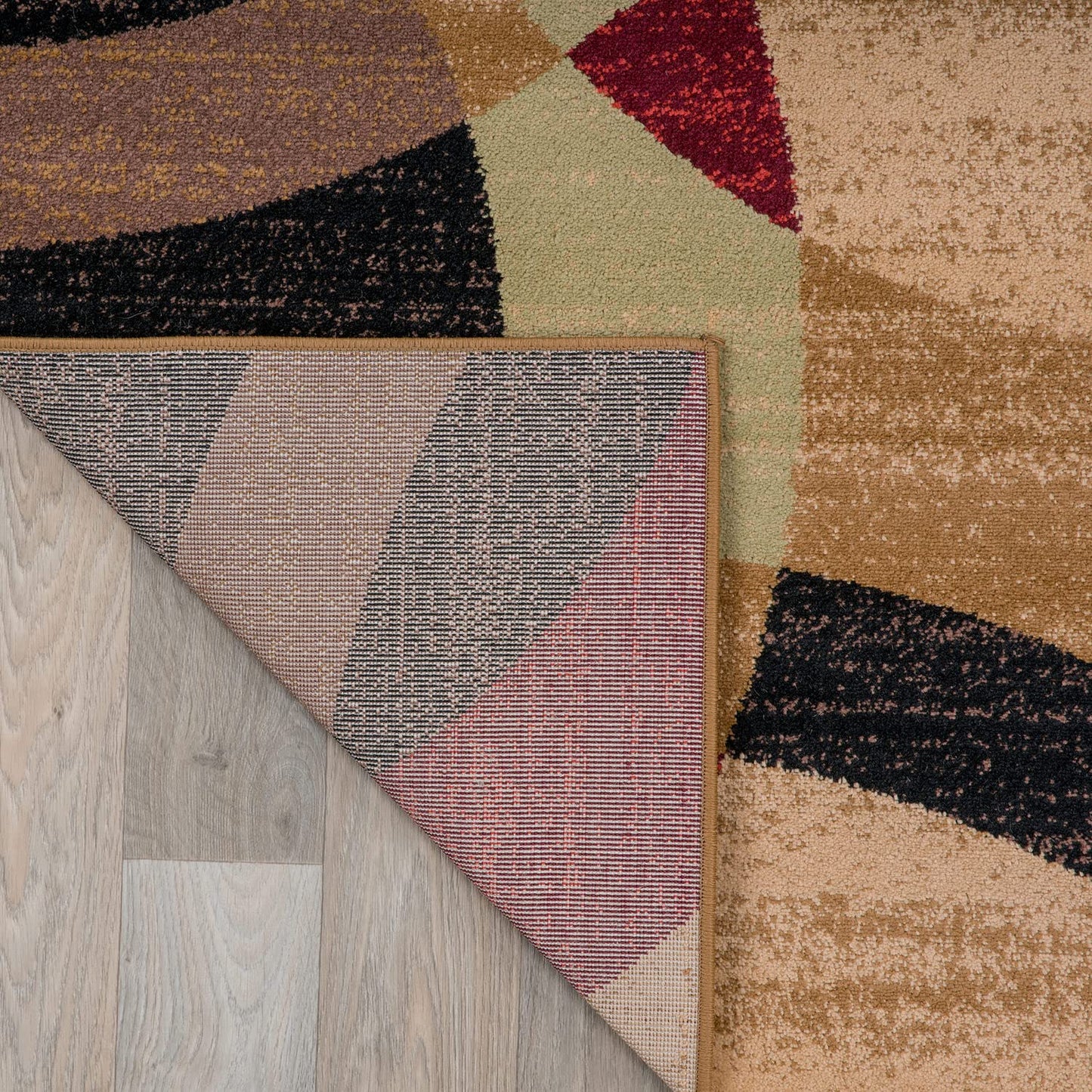 Rugshop Contemporary Abstract Circles Perfect for high Traffic Areas of Your Living Room,Bedroom,Home Office,Kitchen Area Rug 3'3" x 5'3" Multi