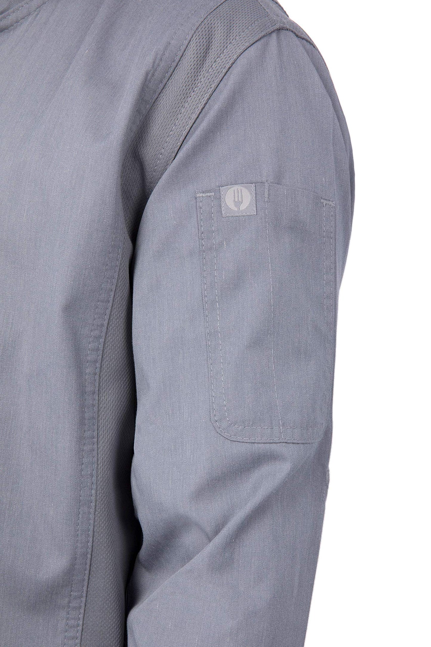 Chef Works Men's Hartford Chef Coat, Grey, X-Large