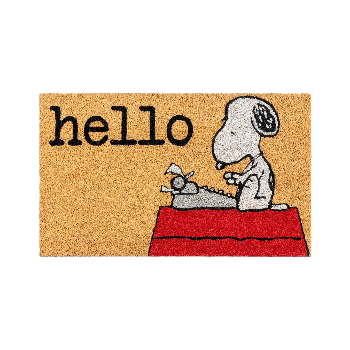 Gertmenian Peanuts Snoopy Coir Doormat - 2x3 Welcome Mat (2-Pack), Ideal for High Traffic Areas in Front Door, Garage, Entryway - Welcome, 80022