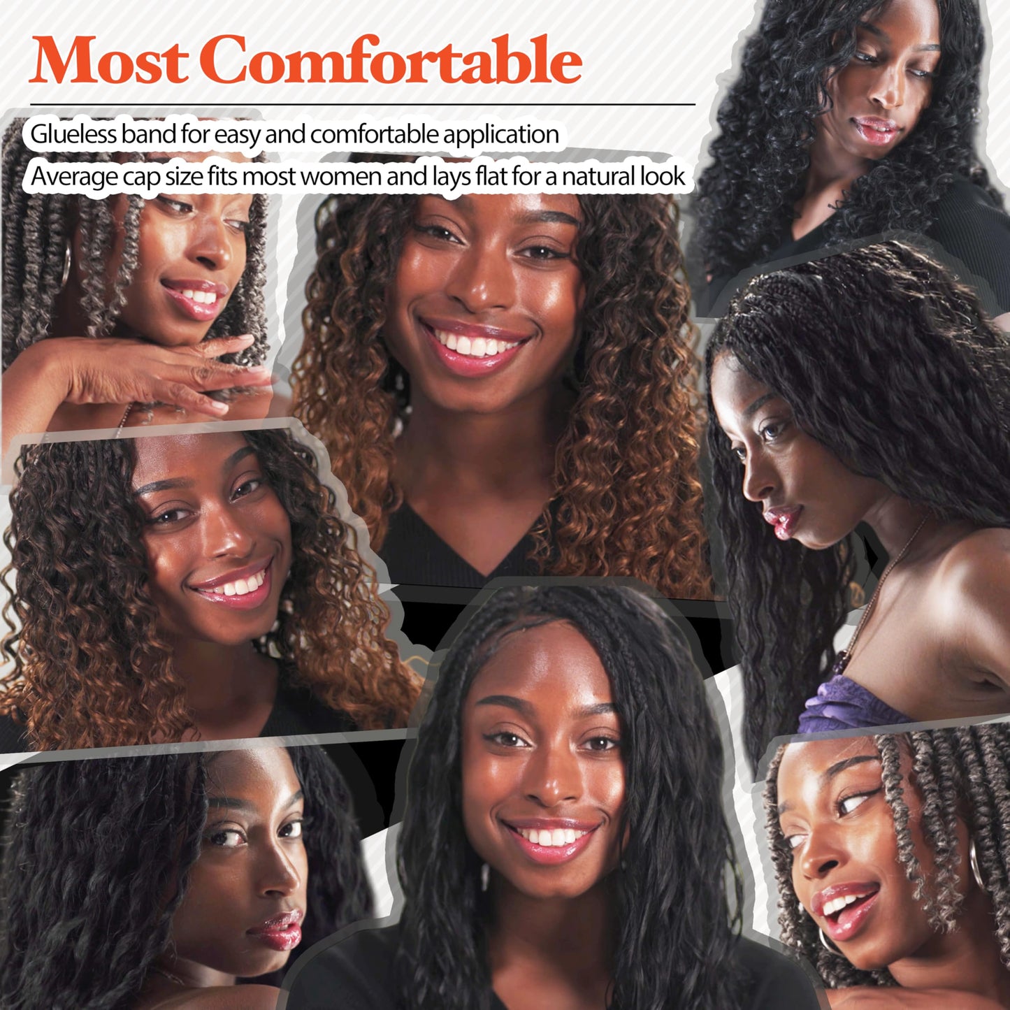RAHELMO 12” Single Full Lace Wig Passion Twist - Square Parted Knotless Braided Wigs for Black Women - Synthetic HD Lace Wig with Natural Baby Hair (#1 Jet Black)