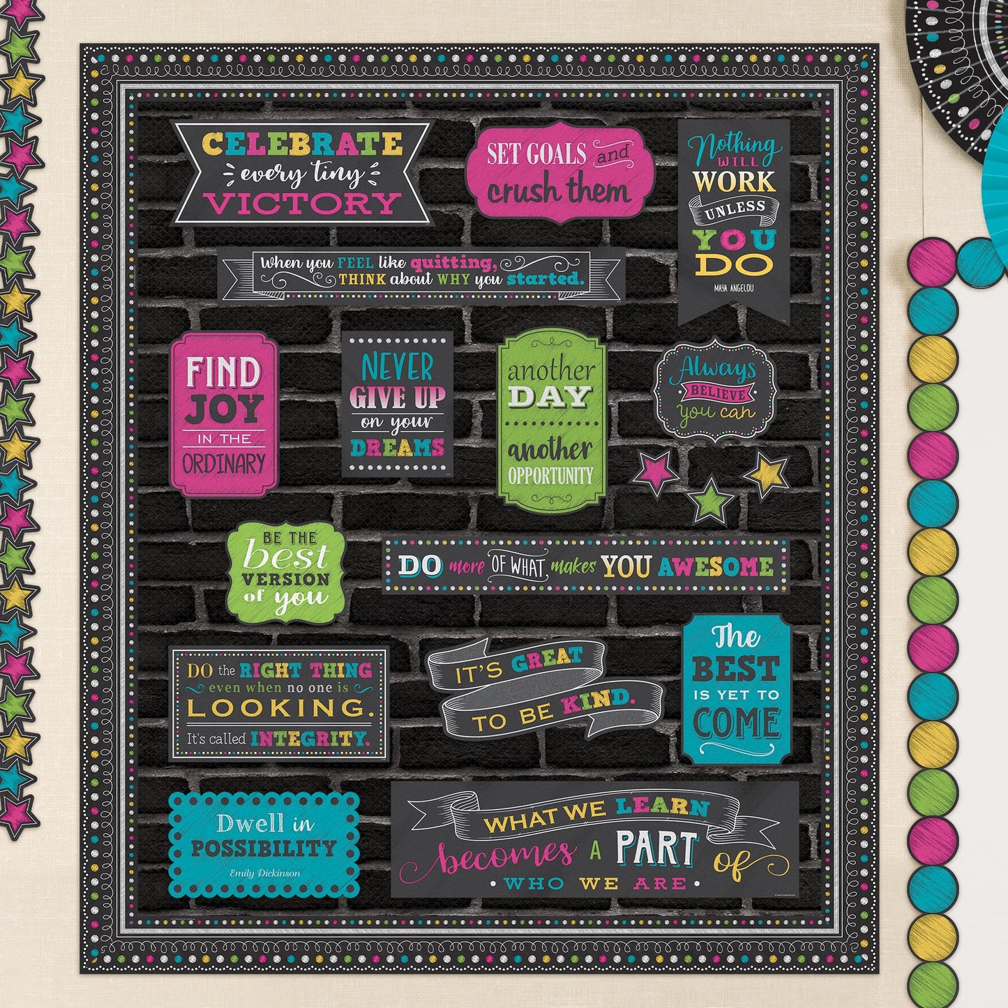 Teacher Created Resources Black Brick Better Than Paper® Bulletin Board Roll (TCR77466)