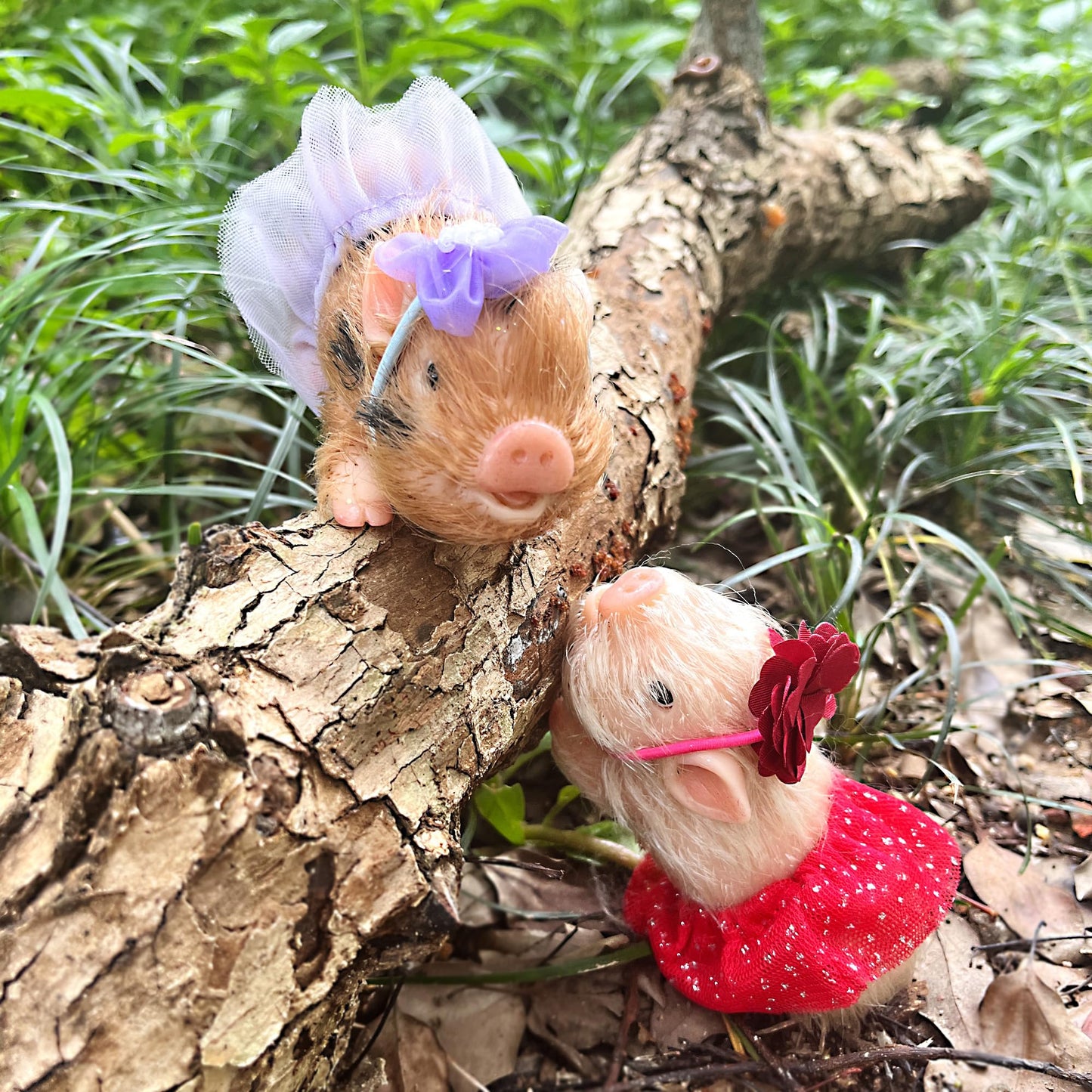 OtardDolls Reborn Pig Dolls, 5 Inch Realistic Newborn Full Silicone Lifelike Reborn Pig Dolls Soft & Stylish Real Life Silicone Animals Realistic Pig Dolls with Toy Accessories