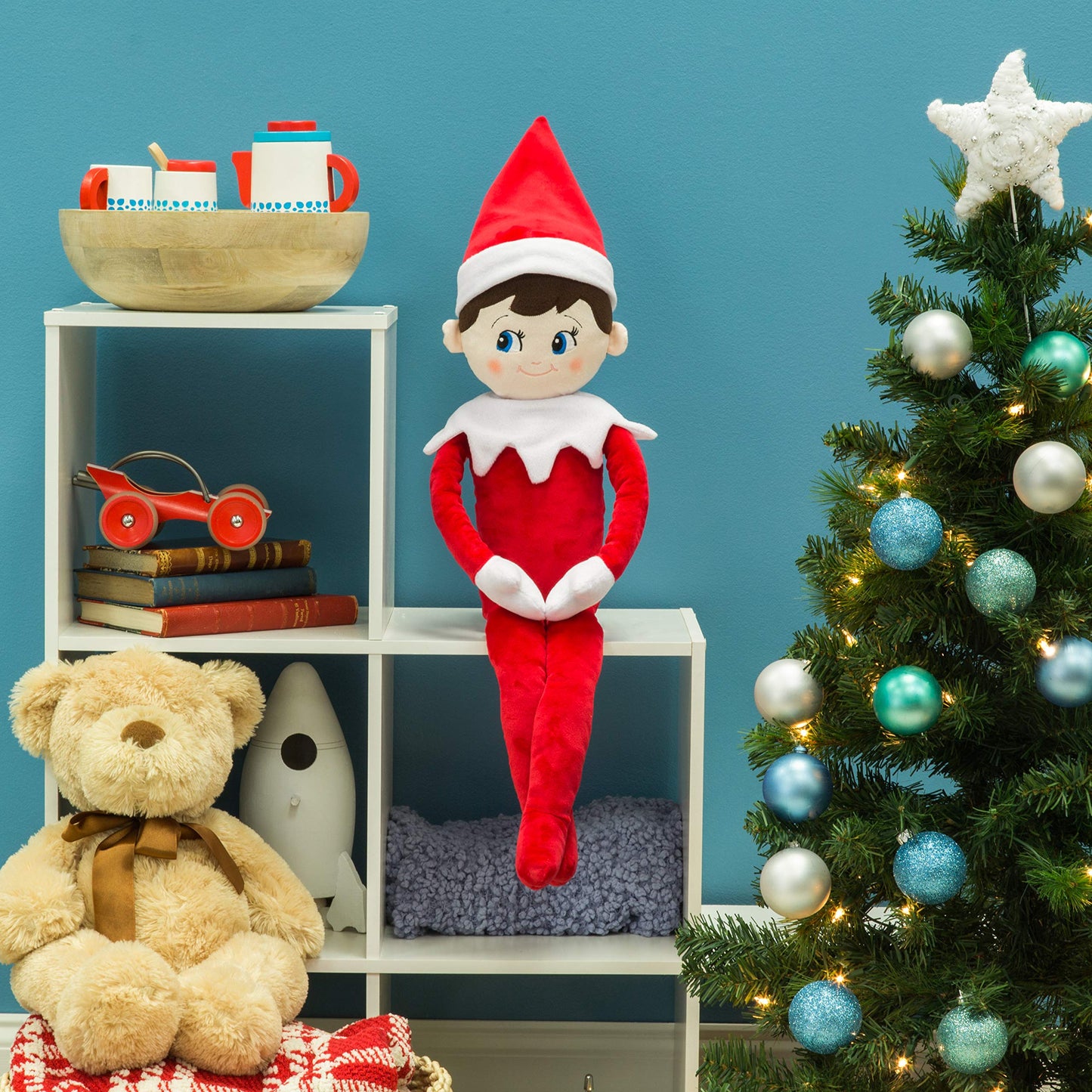 Elf on The Shelf - Plushee Pals Huggable Boy Blue Eyes, 27 inch