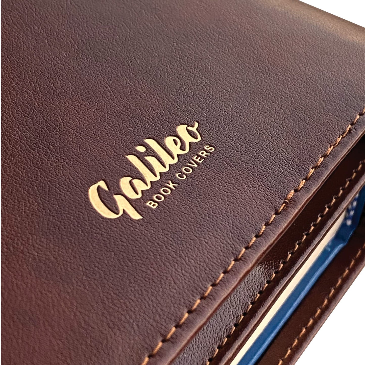 GALILEO® Double AA Big Book Cover & 12 Steps & 12 Traditions | Perfect Gift | Alcoholics Anonymous (Snap Button Closing/Brown)
