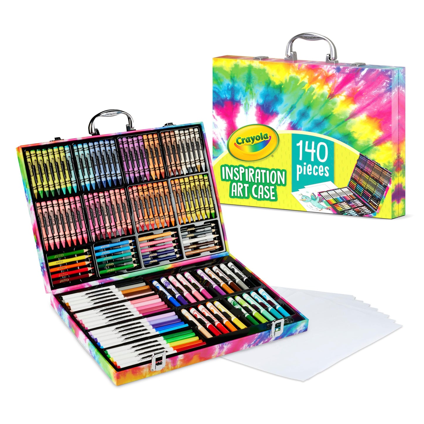 Crayola Inspiration Art Case in Pink, Portable Art & Colouring Supplies, 140Piece, Holiday, Toys, Arts & Crafts, Gift for Kids