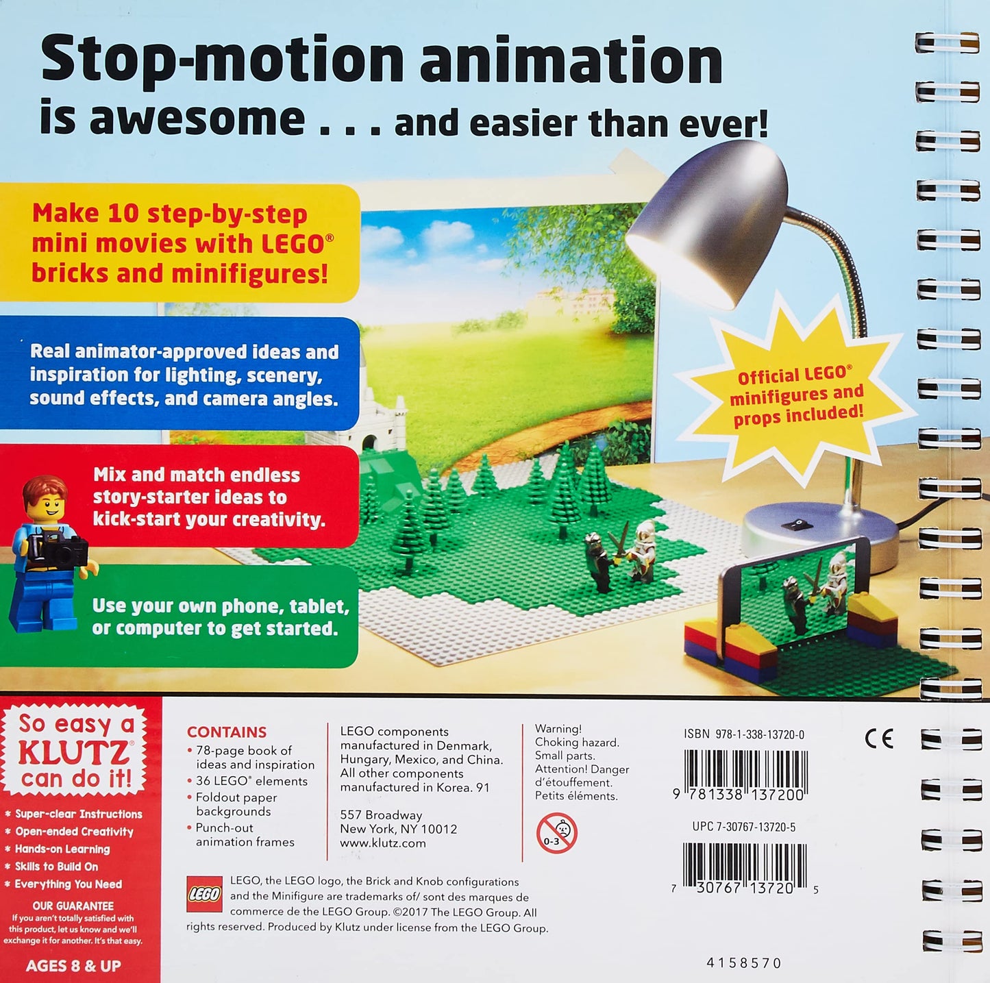 Klutz KLZ813720 Lego Make Your Own Movie, Multicolored