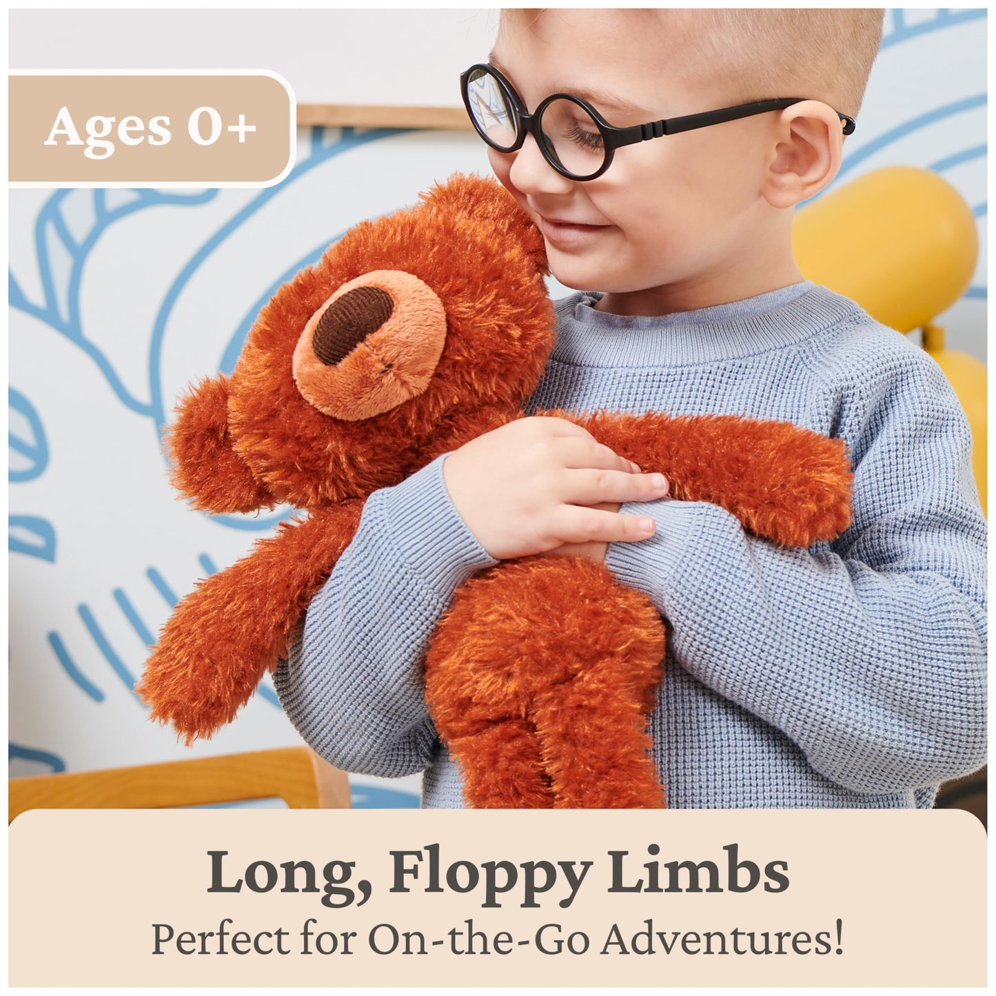 GUND Toothpick Pumpkin Pie, Teddy Bear Stuffed Animal for Ages 1 and Up, Pumpkin Orange, 15
