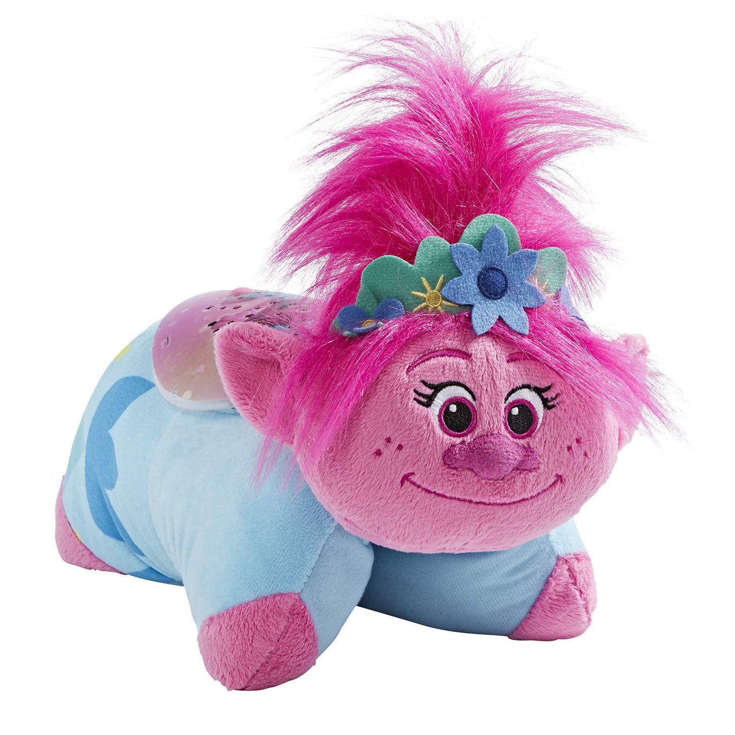 Pillow Pets Universal Trolls Poppy Sleeptime Lite 11" – Trolls Stuffed Animal Plush Nightlight