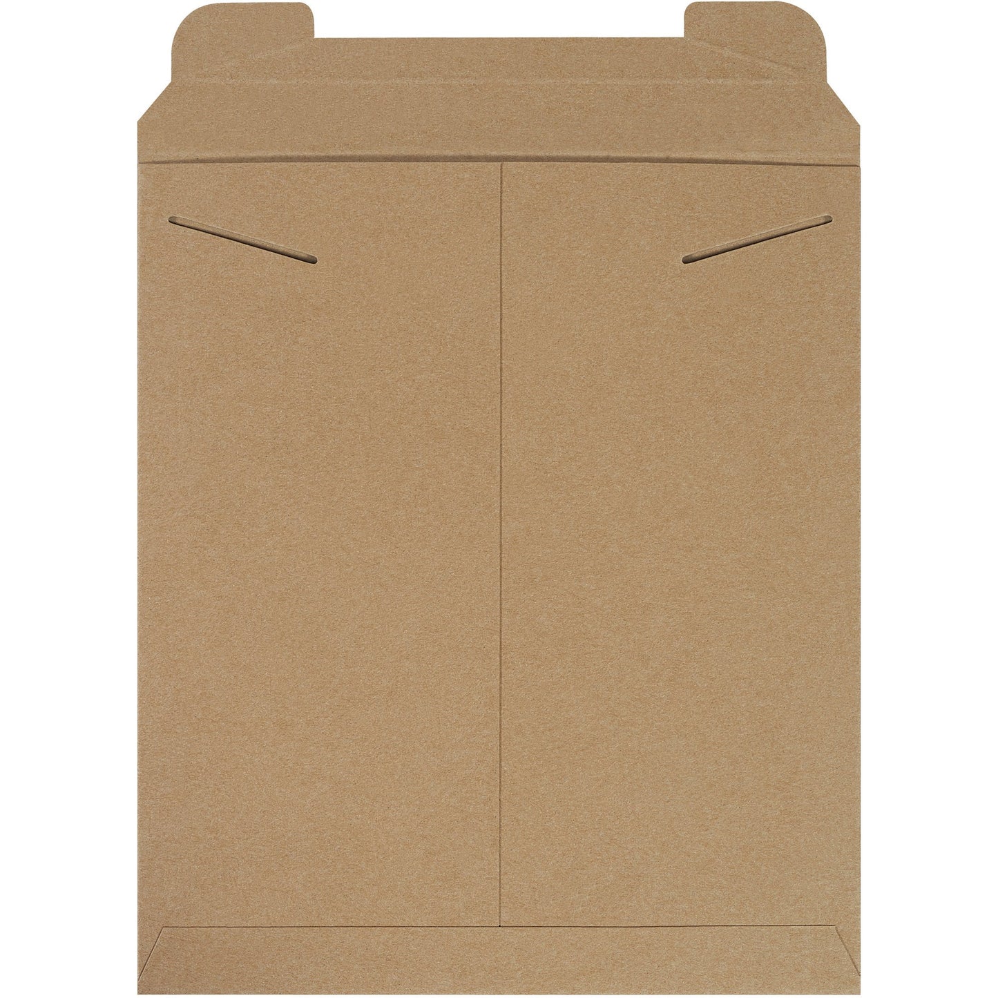 Aviditi 12 3/4" x 15" Stayflats Rigid Flat Mailers, Kraft, For Keeping Documents, Photos, and Artwork Protected During Shipping (100 Pack)