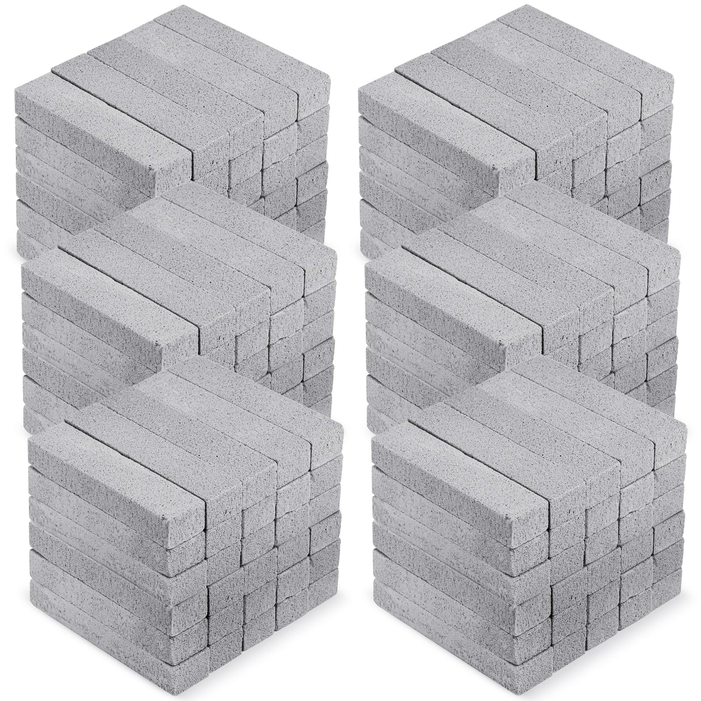 90 Pack Pumice Stones Bulk for Cleaning - Grey Pumice Scouring Pad, Pumice Stick Cleaner for Removing Toilet Bowl Ring, Bath, Household, Kitchen, Pool, 5.9 x 1.4 x 0.9 Inch