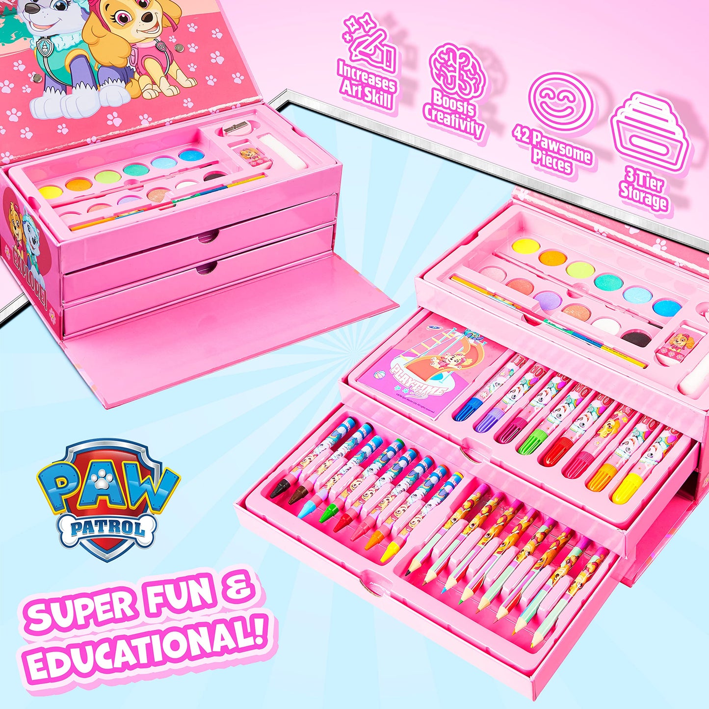 PAW PATROL Painting Case for Children (Pink)