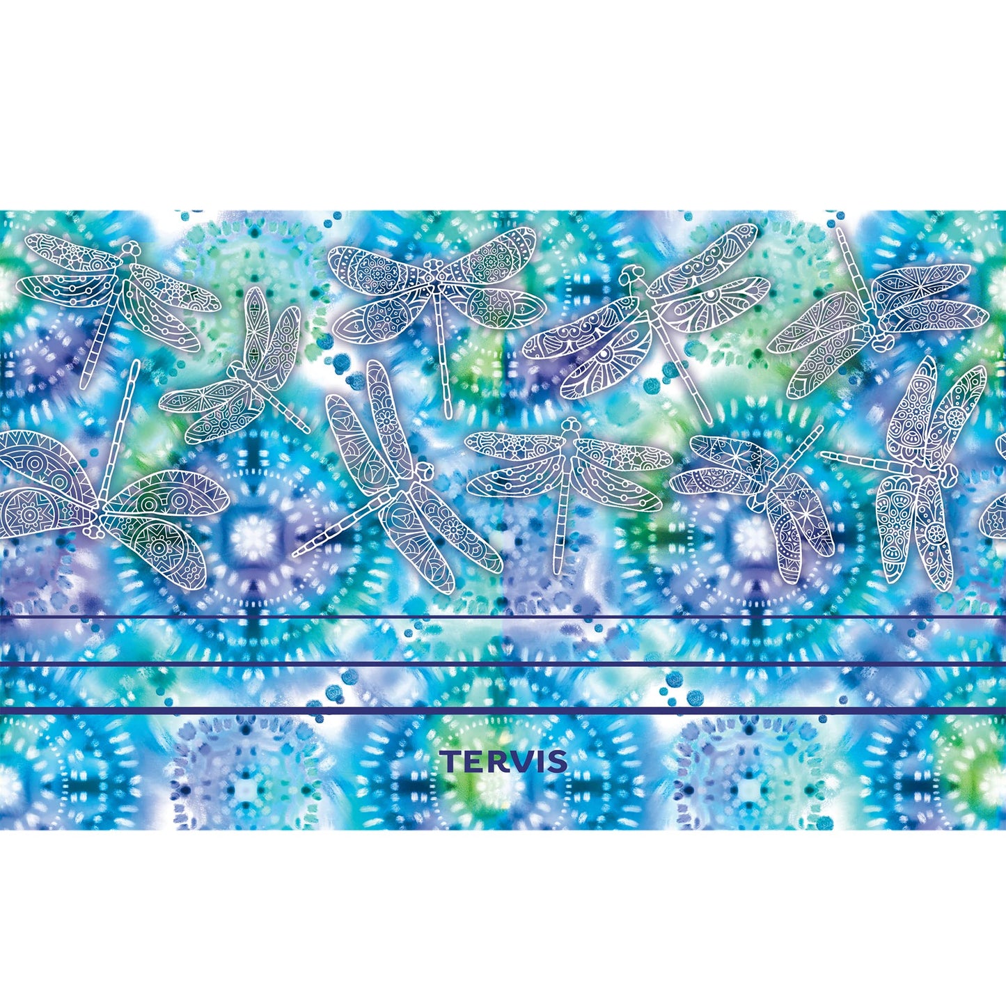 Tervis Traveler Tie Dye Dragonfly Triple Walled Insulated Tumbler Travel Cup Keeps Drinks Cold & Hot, 20oz, Stainless Steel