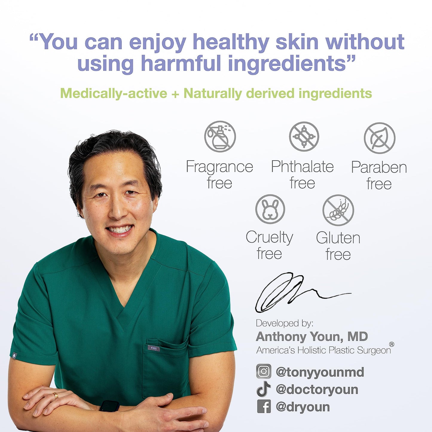 YOUN Beauty Wash-Off Exfoliating Face Wash by Dr. Anthony Youn – Paraben-Free, Gentle Face Exfoliator with Shea Butter, Vitamin E, Jojoba Oil, and Grapeseed Oil (100 ml)