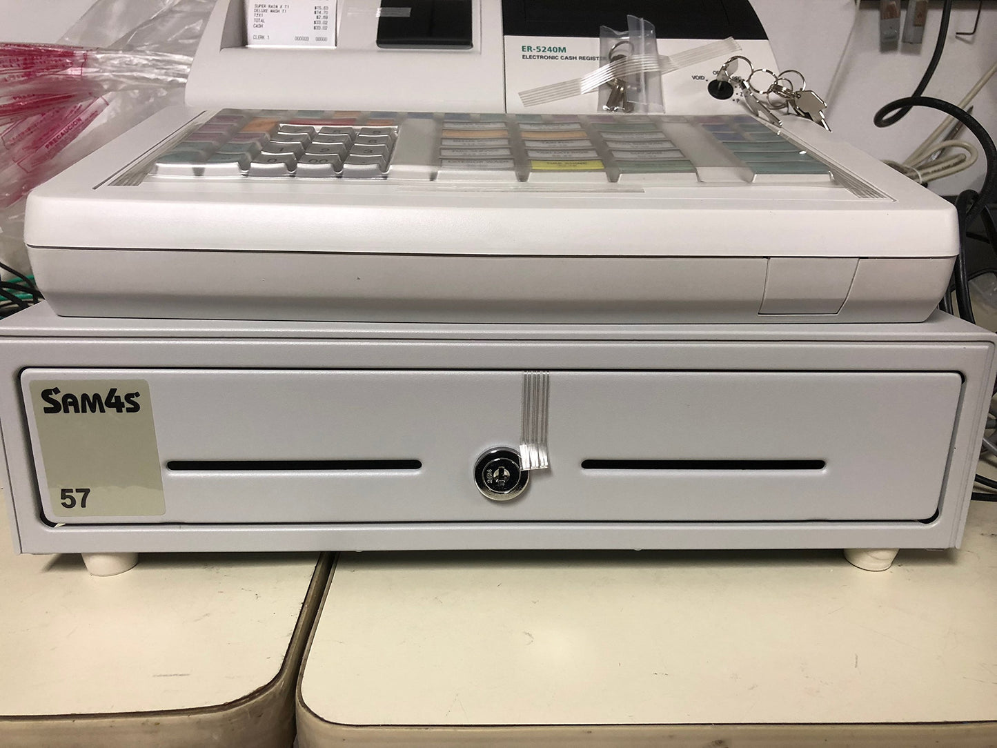 SAM4S Cash Drawer Insert Money Tray 57, 5 Bills and 5 Coins, Compatible with Sam4s ER-5200, ER-5240, ER-5215, ER-380, ER-350, ER-520, ER-530, ER-650, ER-900 Series, SPS-300 Series