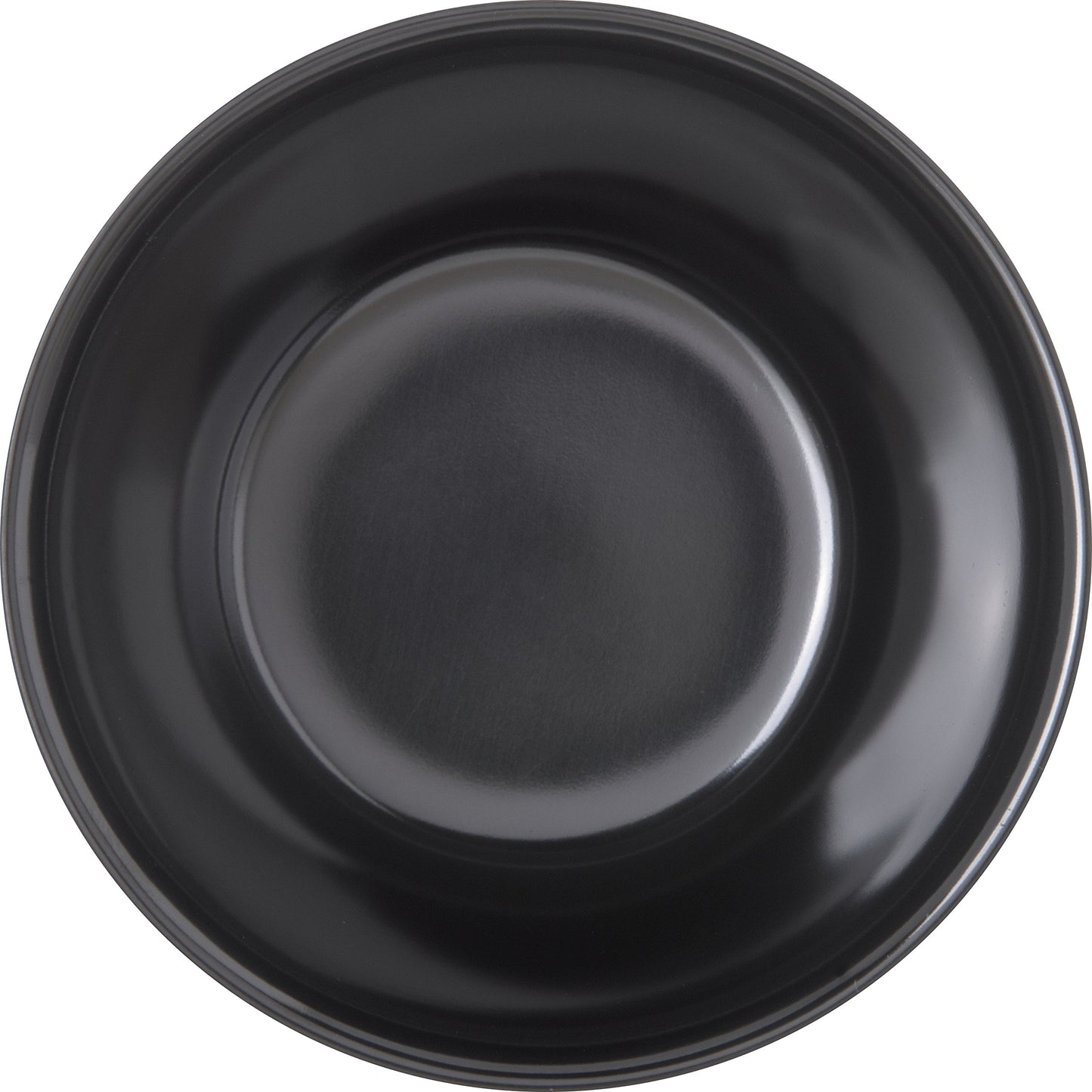 Carlisle FoodService Products Dallas Ware Reusable Plastic Bowl Bouillon Cup Bowl for Home and Restaurant, Melamine, 8 Ounces, Black, (Pack of 24)