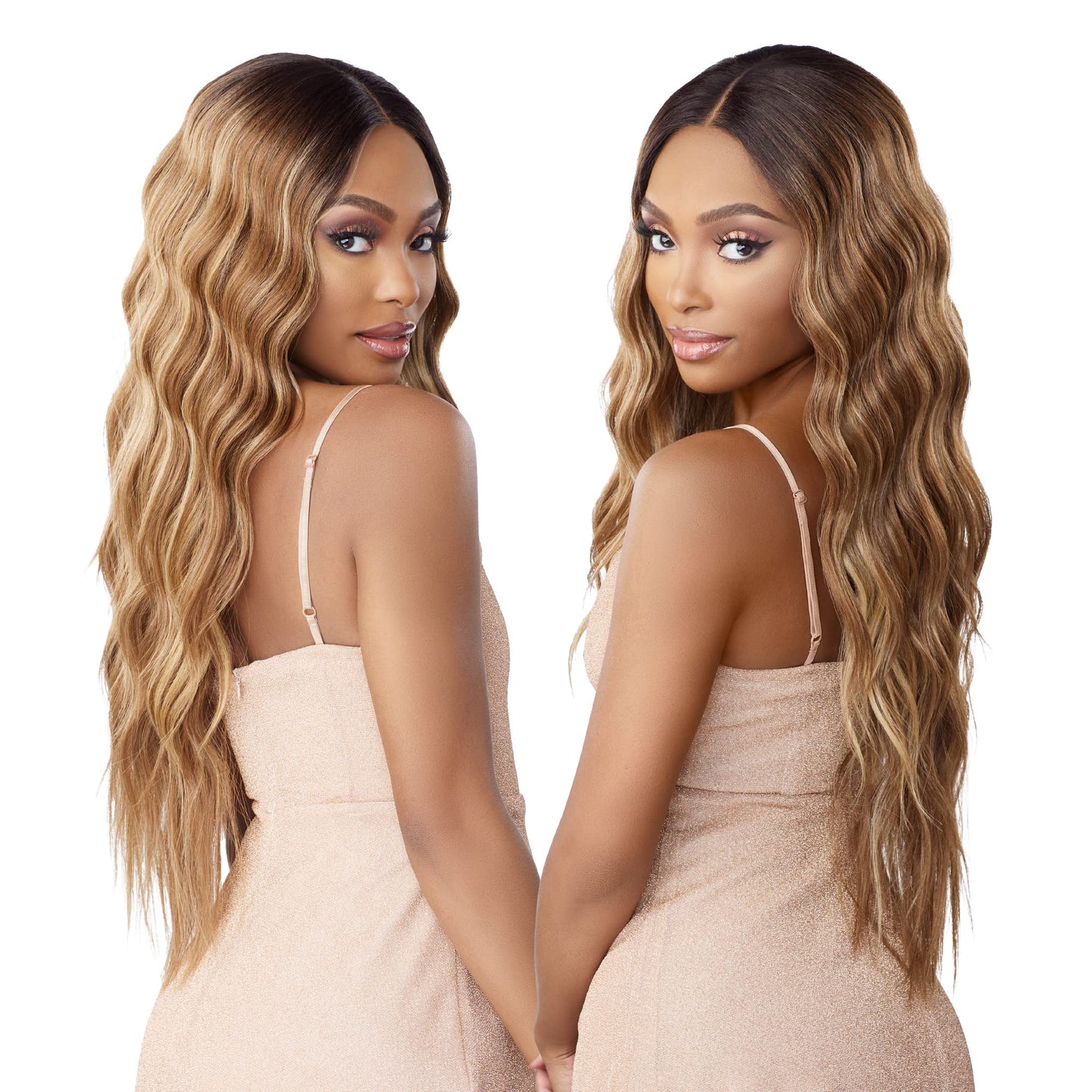Sensationnel Butta Lace Front Wigs - Butta unit 29 extra wide 5 inch deep part synthetic wig preplucked hairline HD lace with Babyhair - Butta unit 29 (FLAMBOYAGEBLONDE)