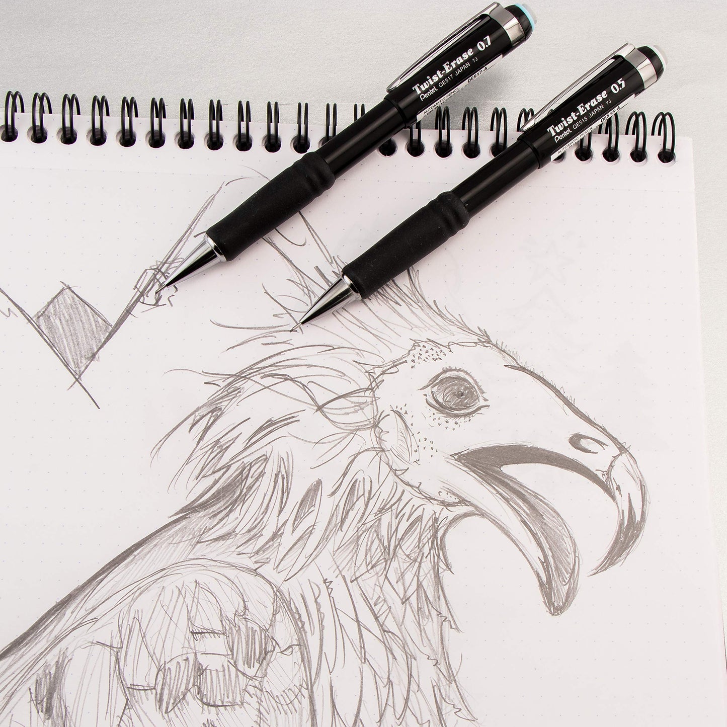 Pentel Twist-Erase III Mechanical Pencil, (0.7mm), Turquoise Barrel