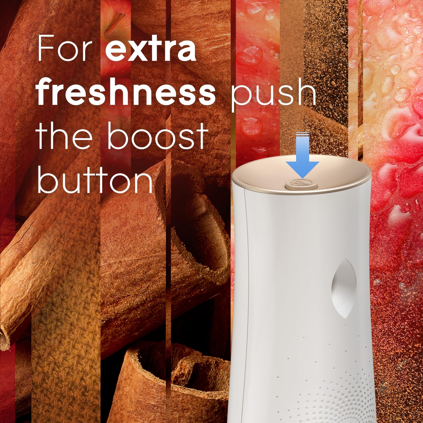 Glade Automatic Spray Refill, Apple Cinnamon, Scented Air Freshener for Home and Bathroom, 6.2 Oz, 6 Count