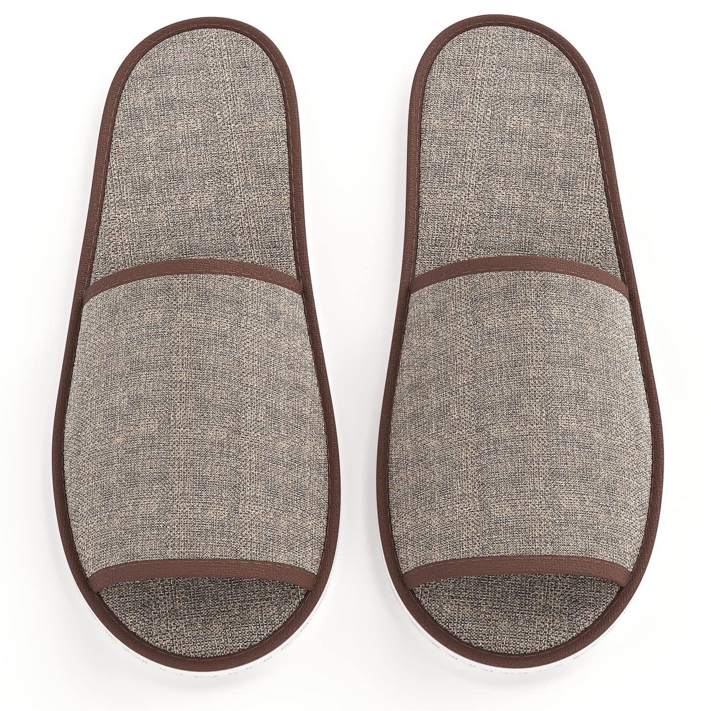 Maeline Bulk 36 Pairs Disposable House Slippers for Family, Guests - Slip-on Open Toe Indoor Home Spa Hotels Office Slipper for Women, Men