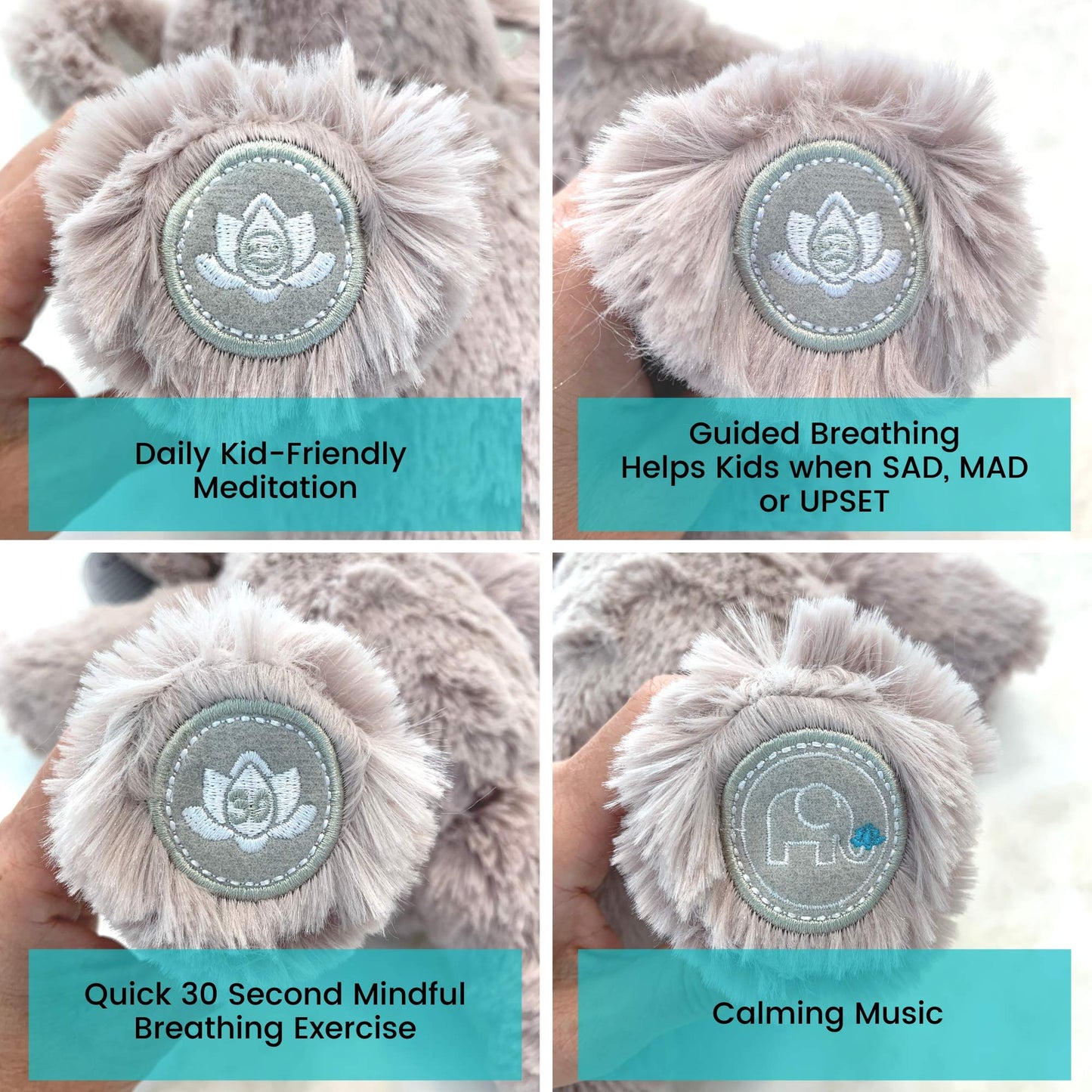 Omi The Elephant Meditation & Learning Toy - Mindfulness & Social Emotional Learning for Kids - Calm Down & Emotional Regulation Tool