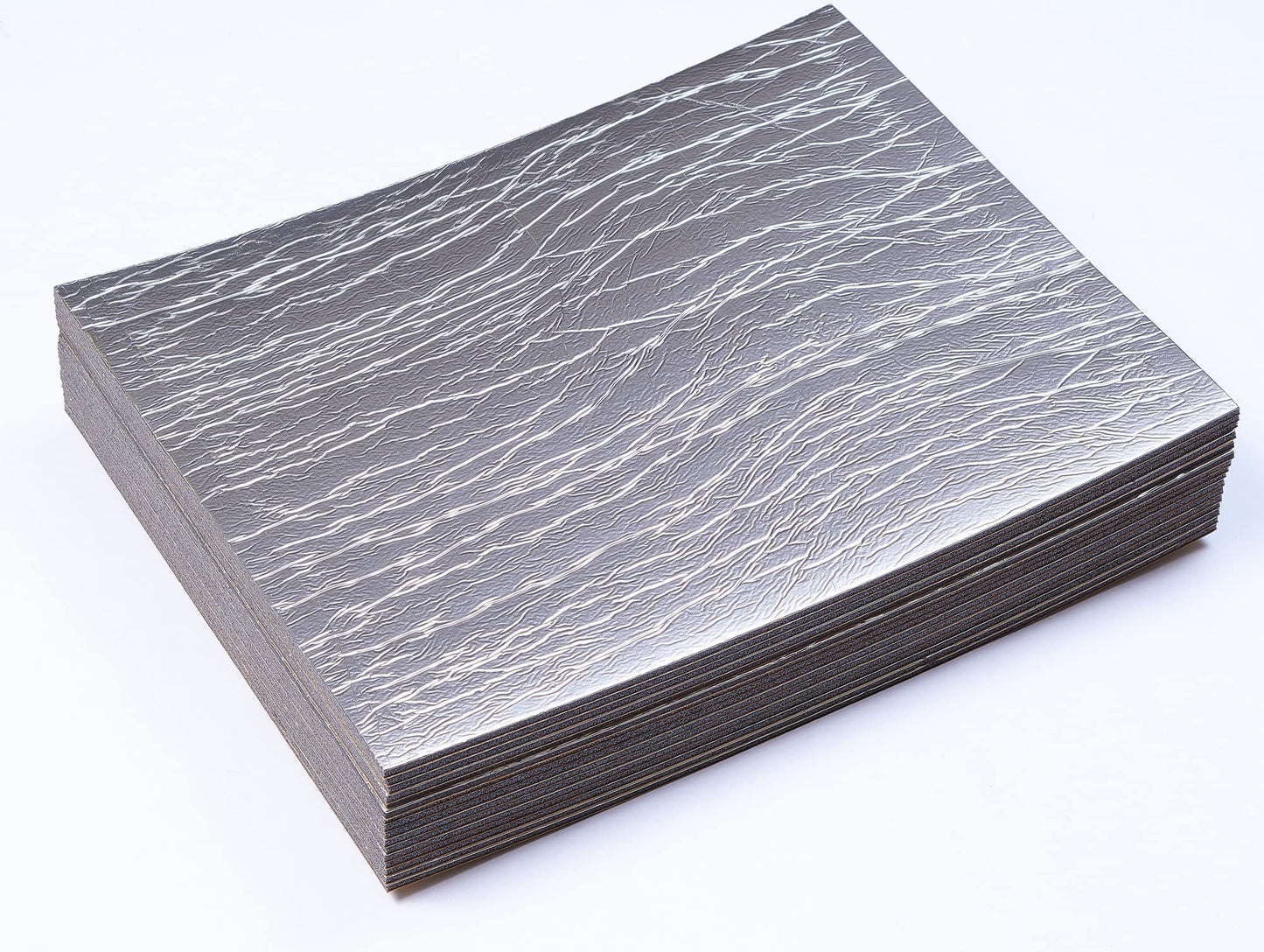 Siless Liner 157 mil (4 mm) 51 sqft Aluminum Foil Finish Car Sound Deadening & Heat Insulation Closed Cell Foam - PE Foam Sound Deadener