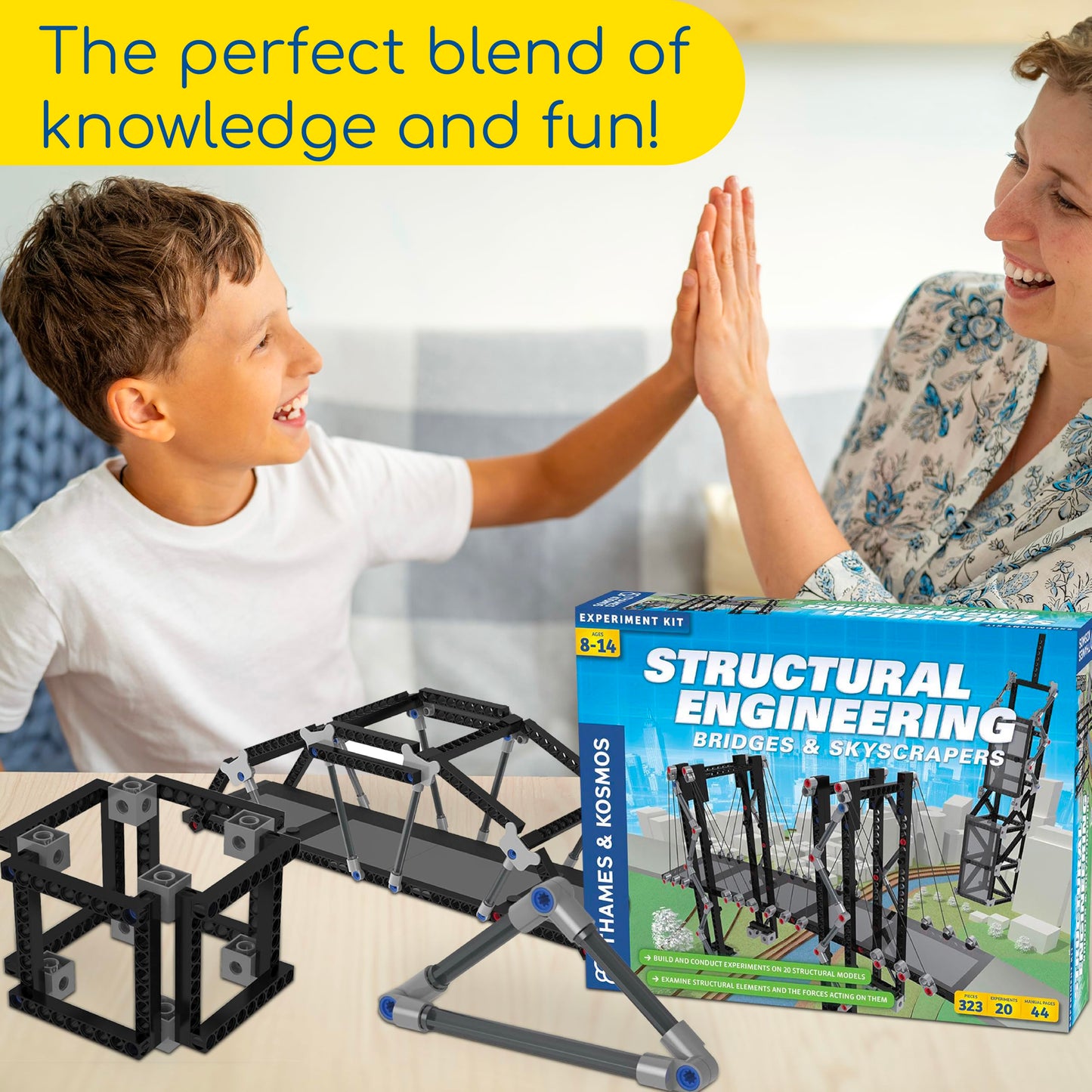 Thames & Kosmos Structural Engineering: Bridges & Skyscrapers, Blue (625414), Small