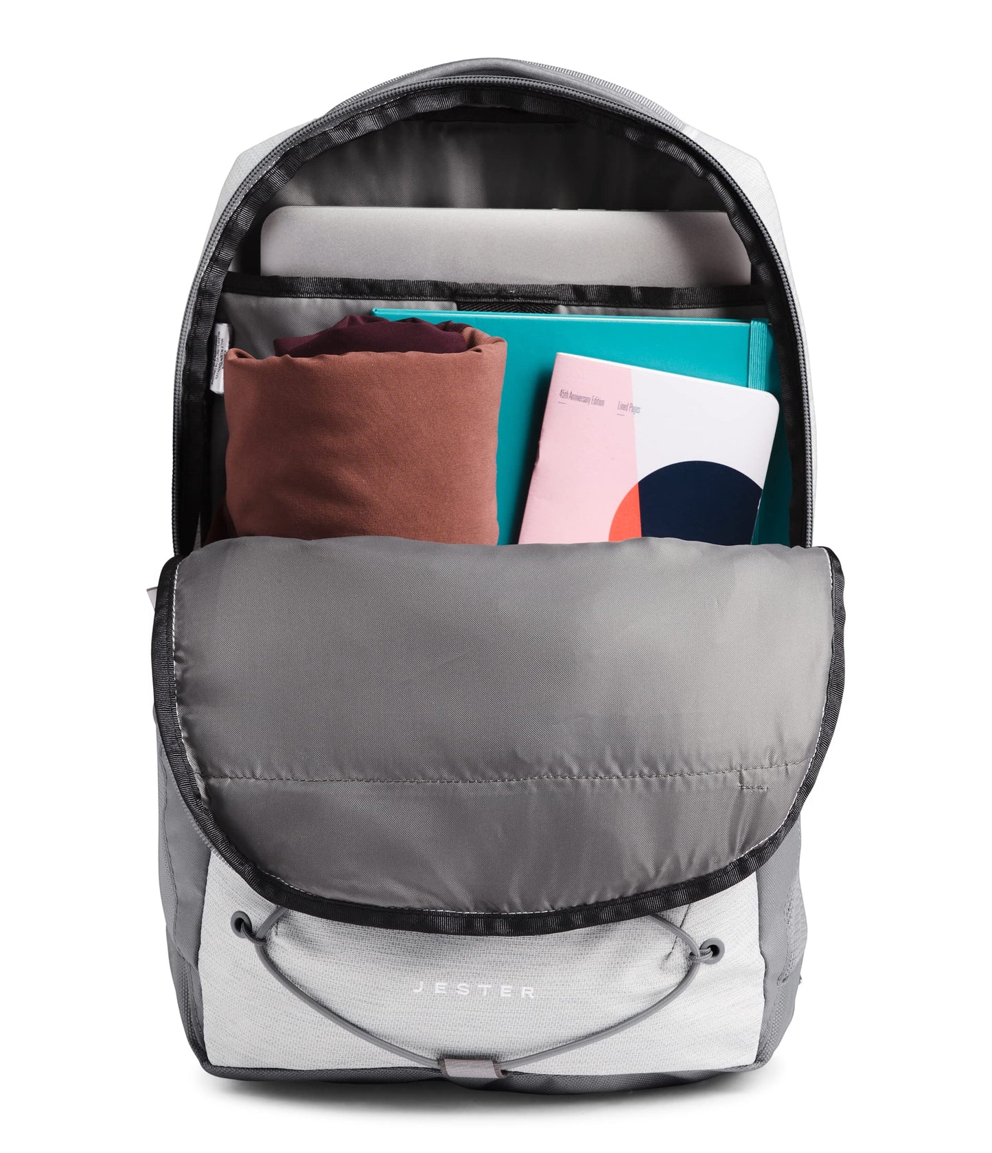 The North Face Women's Jester Everyday Laptop Backpack, TNF White Metallic Mélange/Mid Grey, One Size