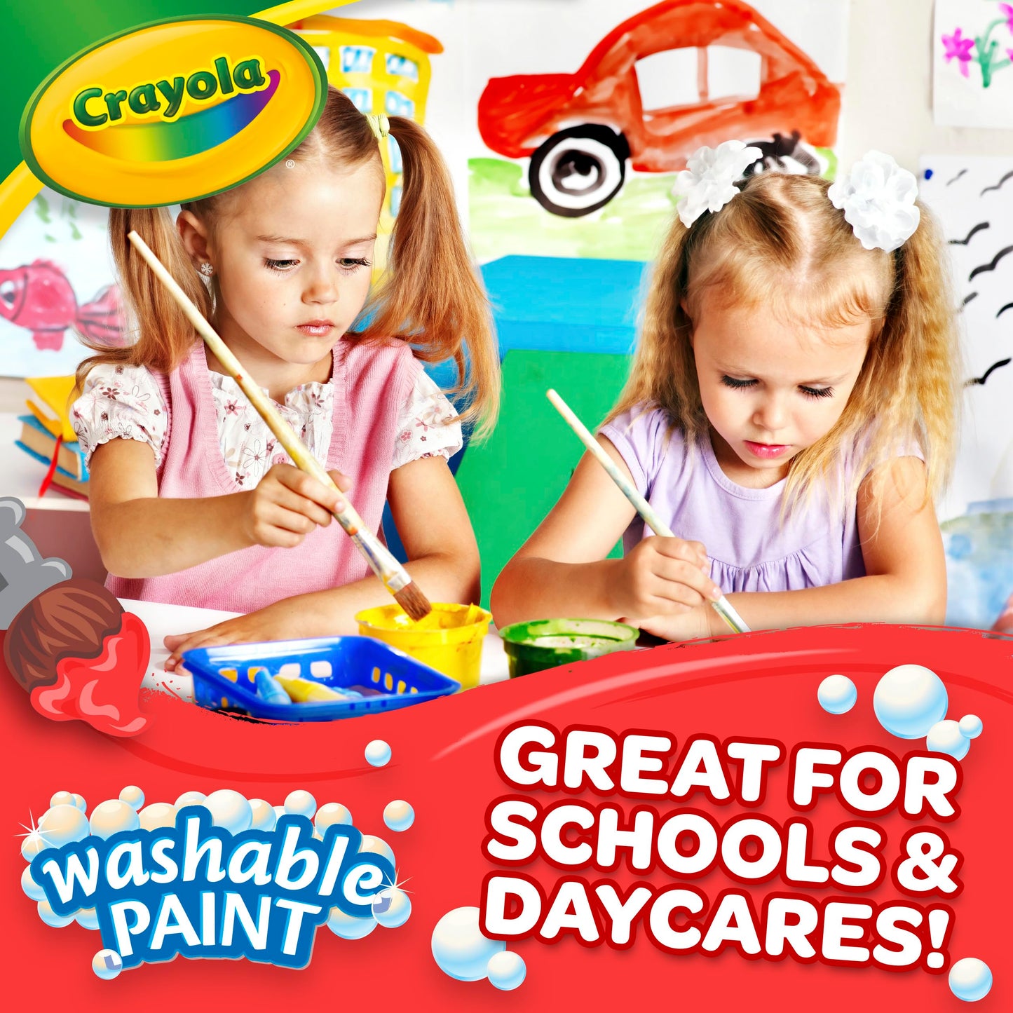 Crayola 54-2128-051 Washable Paint, Gallon Size, Black