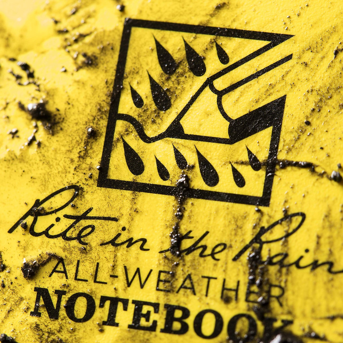 Rite in the Rain Weatherproof Top Spiral Notebook, 3" x 5", Yellow Cover, Universal Pattern, 6 Pack (No. 135L6)