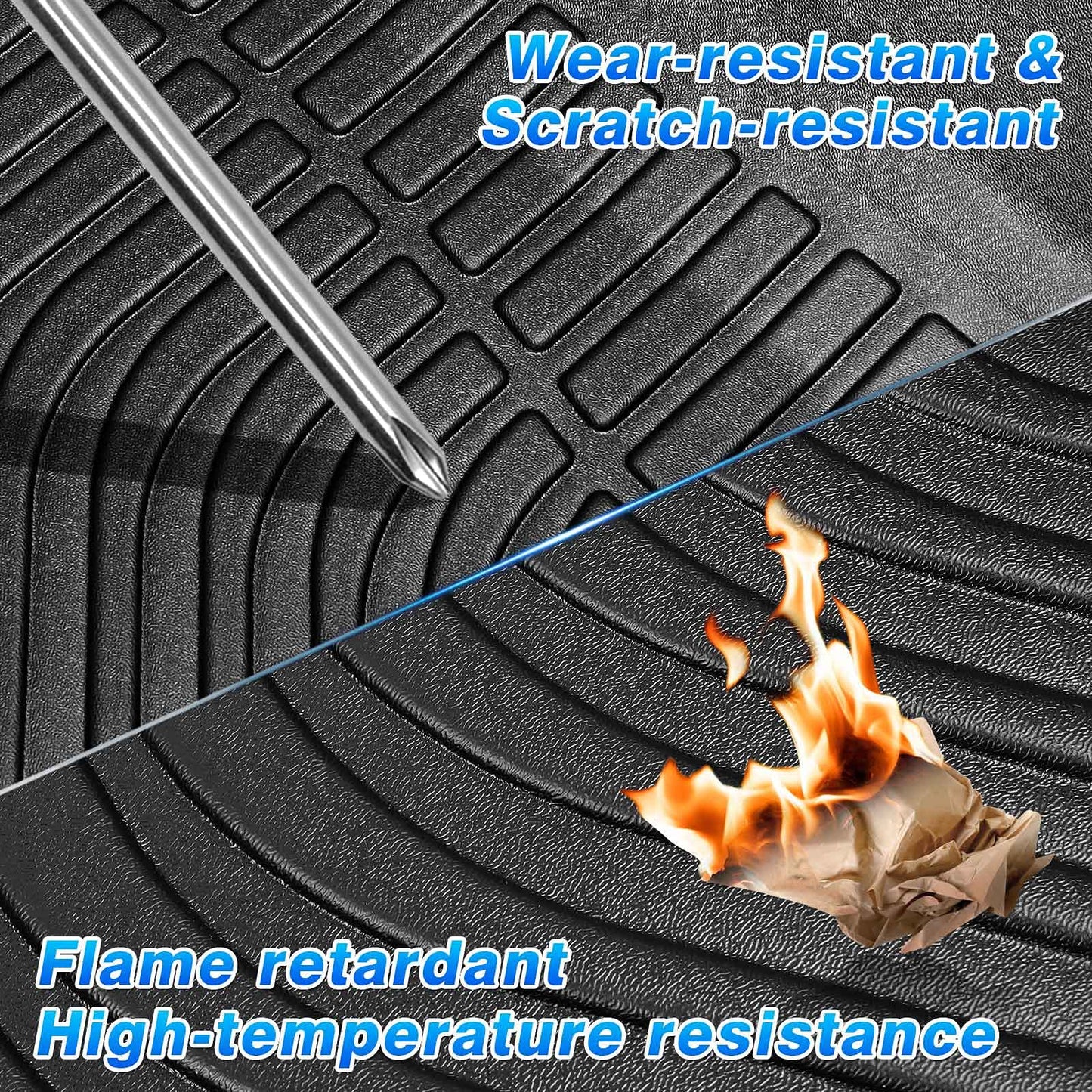 Cartist Compatible with Floor Mats BMW X3 F25 2011-2017 All Weather Floor Mat Carpet Protection TPE Odorless Heavy Duty Floor Liners