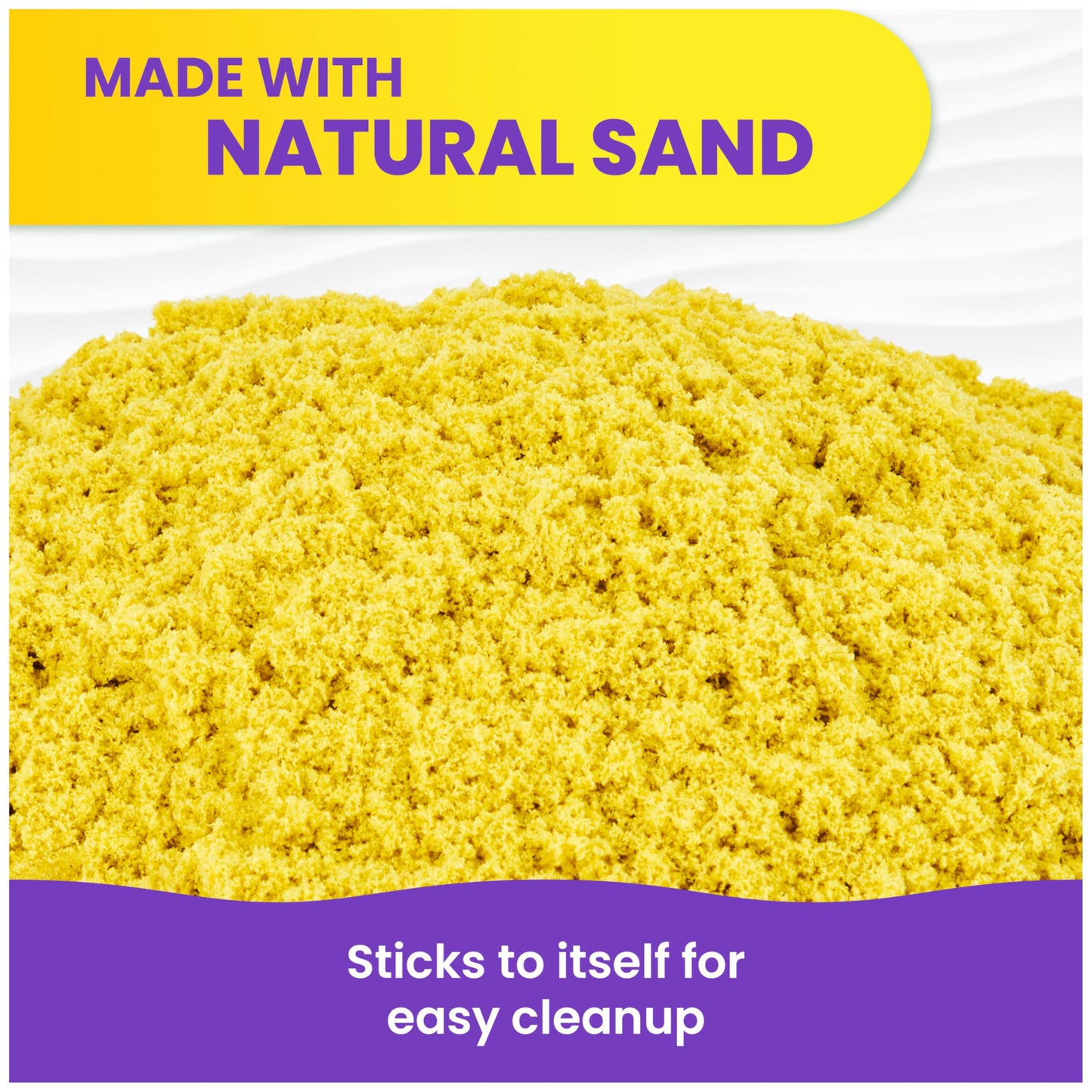 Kinetic Sand, 6lbs Mega Mixin’ Bag, Easter Basket Stuffers, Includes Moldable Red, Yellow & Blue Play Sand, Amazon Exclusive (Packaging May Vary)