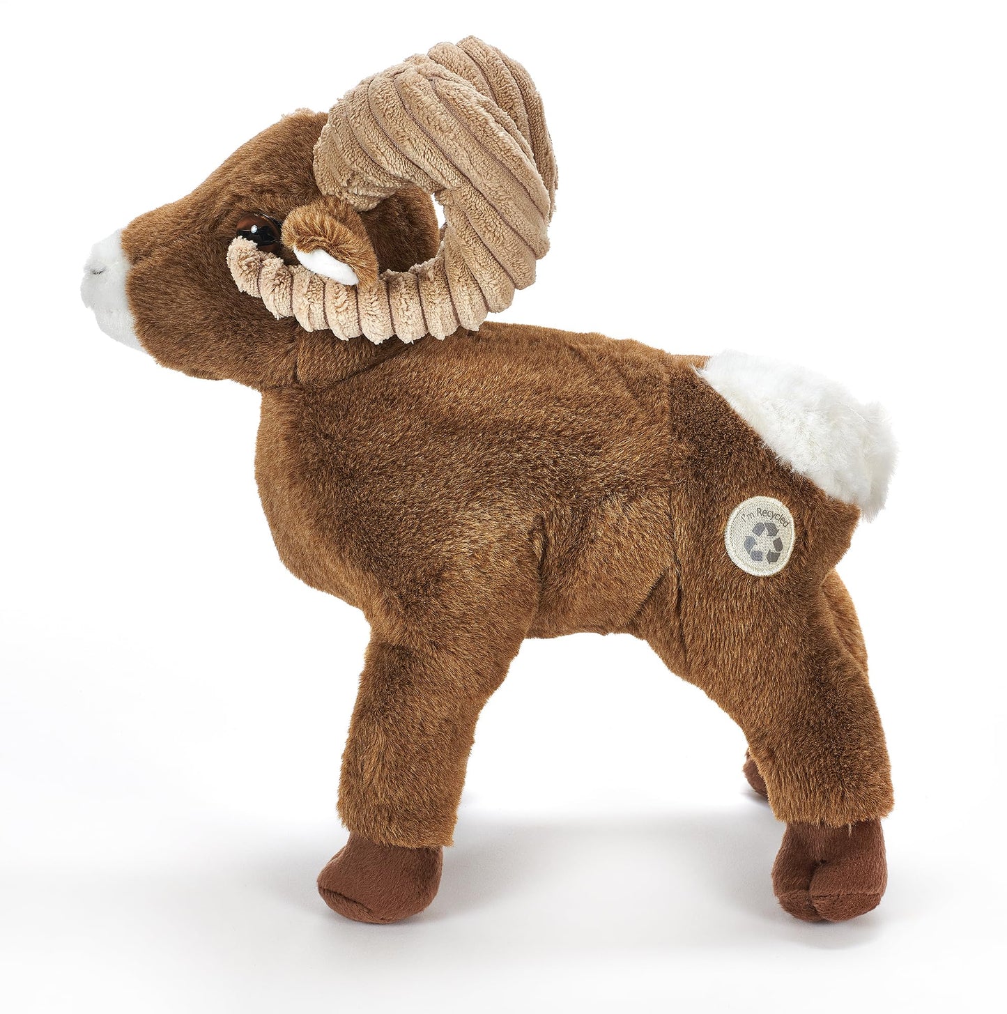 The Petting Zoo Big Horn Sheep Stuffed Animal Plushie, Gifts for Kids, Wild Onez Zoo Animals, Sheep Plush Toy, 12 inches