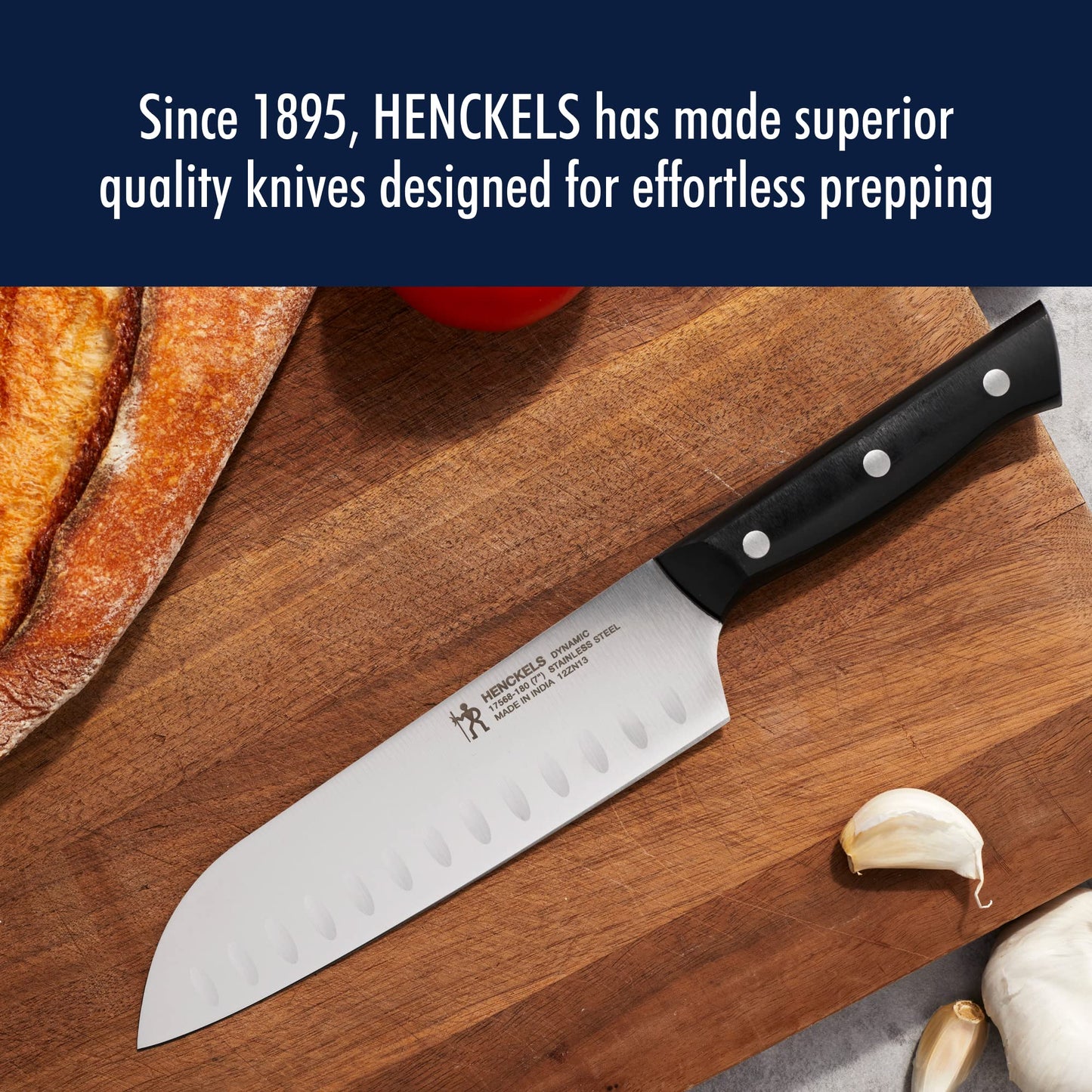HENCKELS Dynamic Razor-Sharp 5-Piece Kitchen Knife Set, German Engineered Informed by 100+ Years of Mastery
