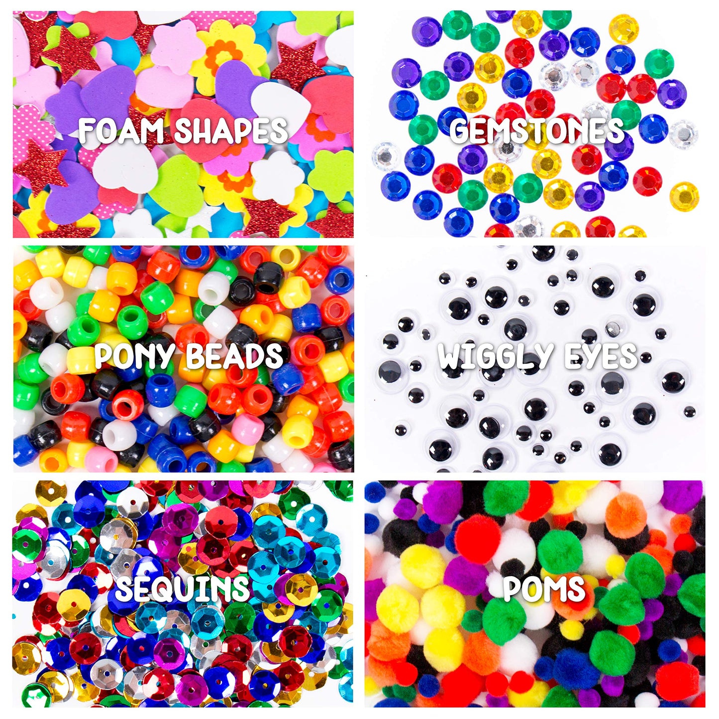 Made By Me Ultimate Craft Box, Art & Craft Activities 1000 Piece Set, Storage Case, Great for Preschool, Adult & Group Projects, Craft Box for Kids Girls & Boys