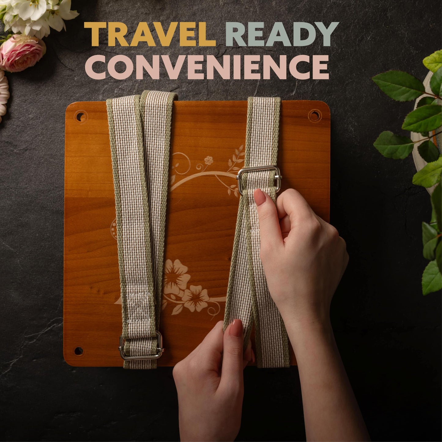 Deluxe Flower Press Expansion & Accessory Kit - Extra Long Bolts, Silicone Washers, Travel Straps, Foam Pads, Dessicant Boards, & Storage Bag - Professional Flower Pressing Accessories Set