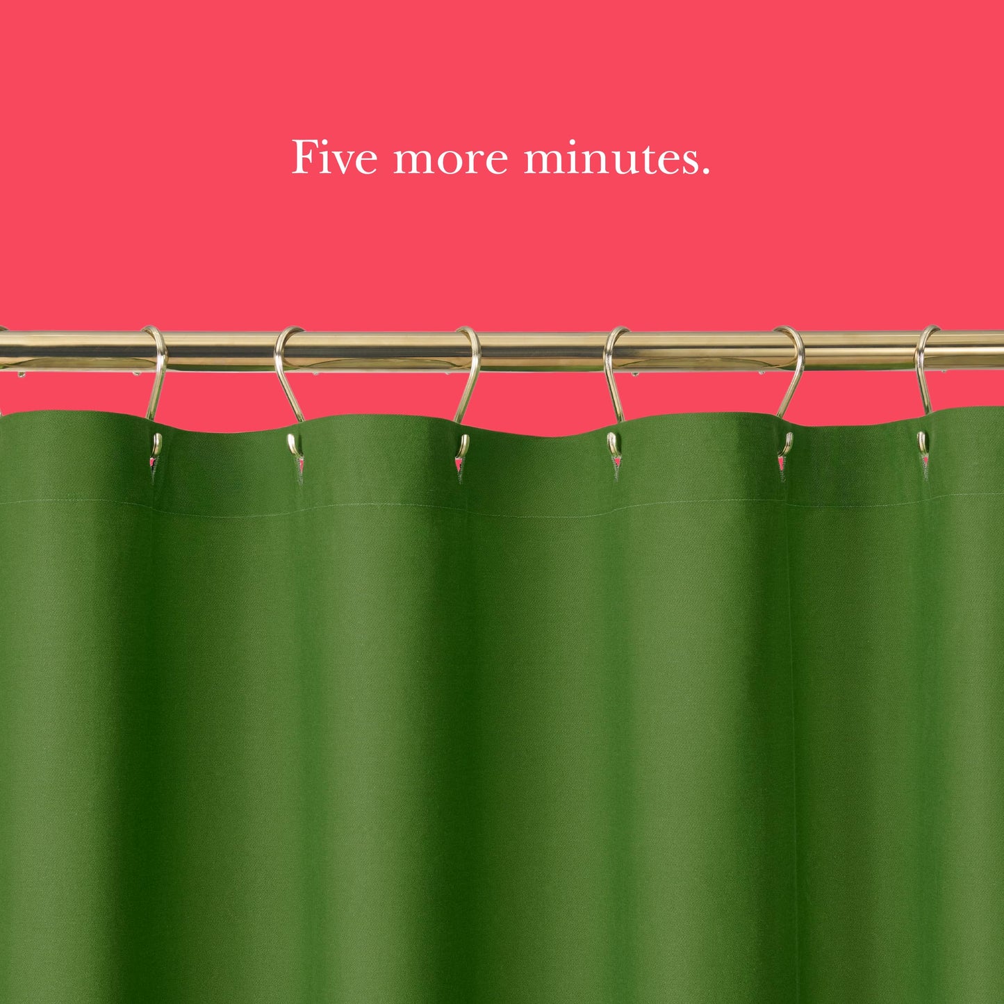 kate spade new york Five More Minutes Color Block Shower Curtain, 72 in x 72 in, Made from 100% Cotton, Machine Washable, Blue and Green Shower Curtain