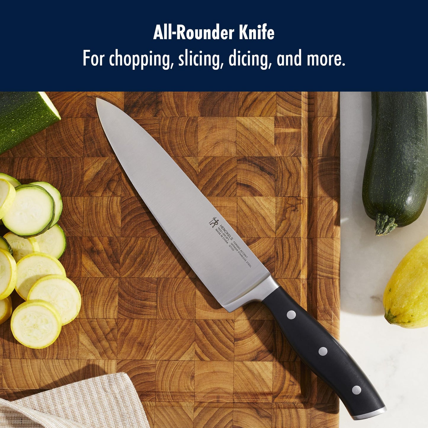 Henckels Forged Accent 8-inch Chef's Knife, Black