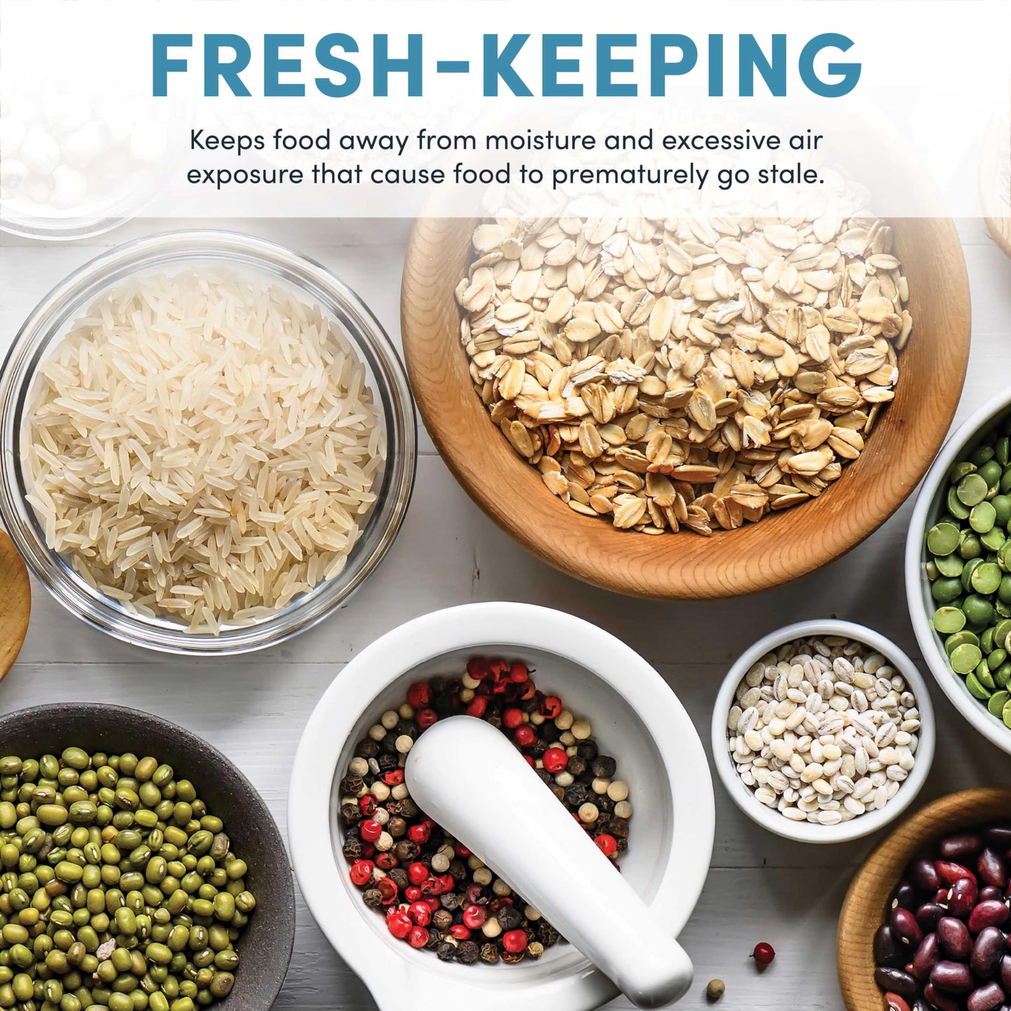 AROMA® XL 33-Pound Rice Dispenser and Countertop Beans or Grain Storage Bin with Automatic Measuring Funnel (ARD-133)