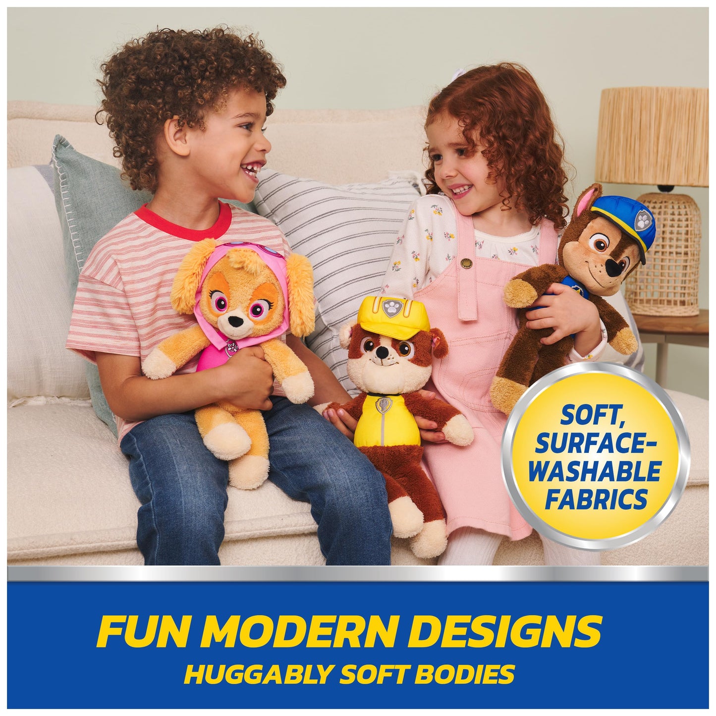 GUND PAW Patrol Official Chase Take Along Buddy Plush Toy, Premium Stuffed Animal for Ages 1 & Up, Blue/Brown, 13”
