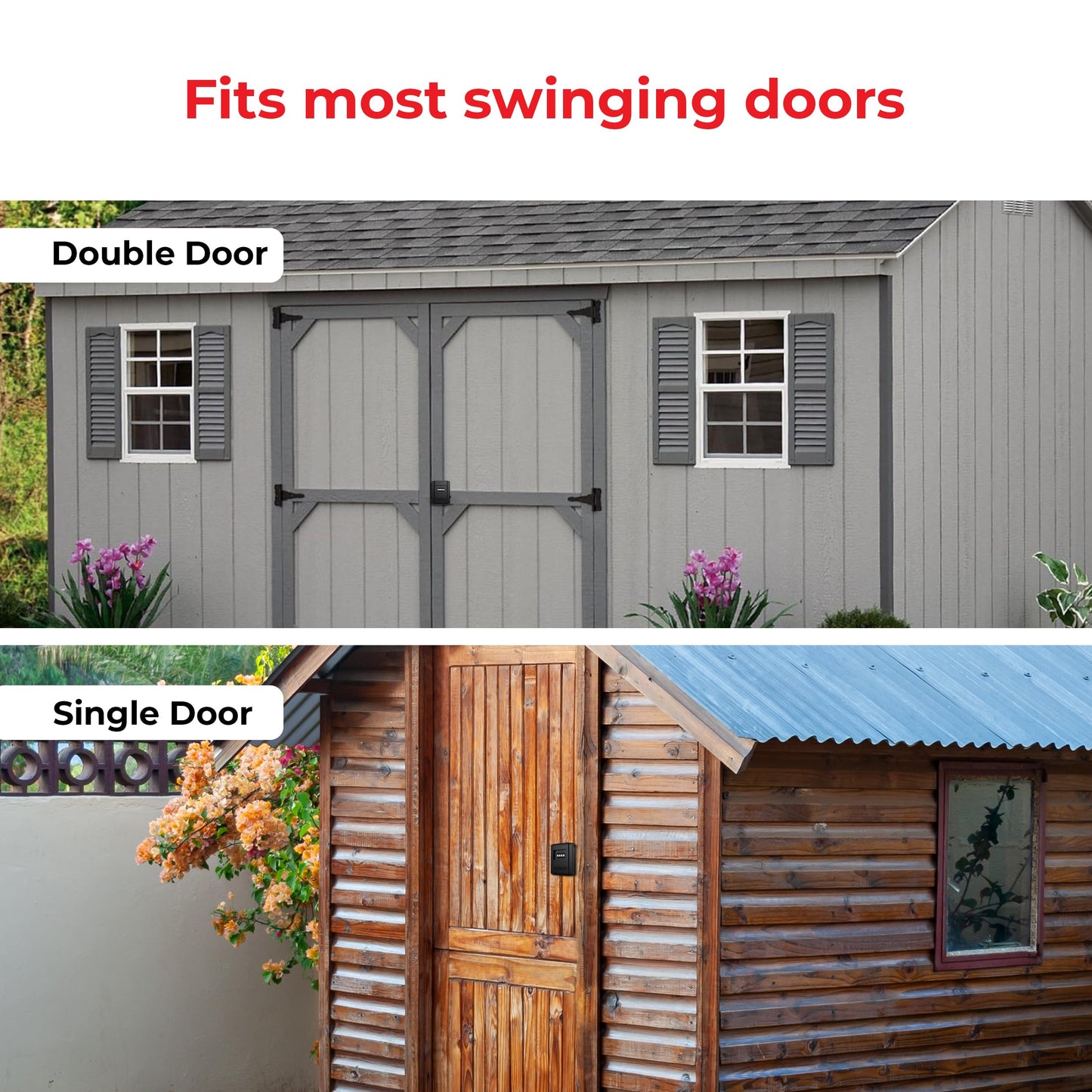 Shed Lock – Keyless Secure 4-Digit Shed Lock and Latch – Strong Durable System